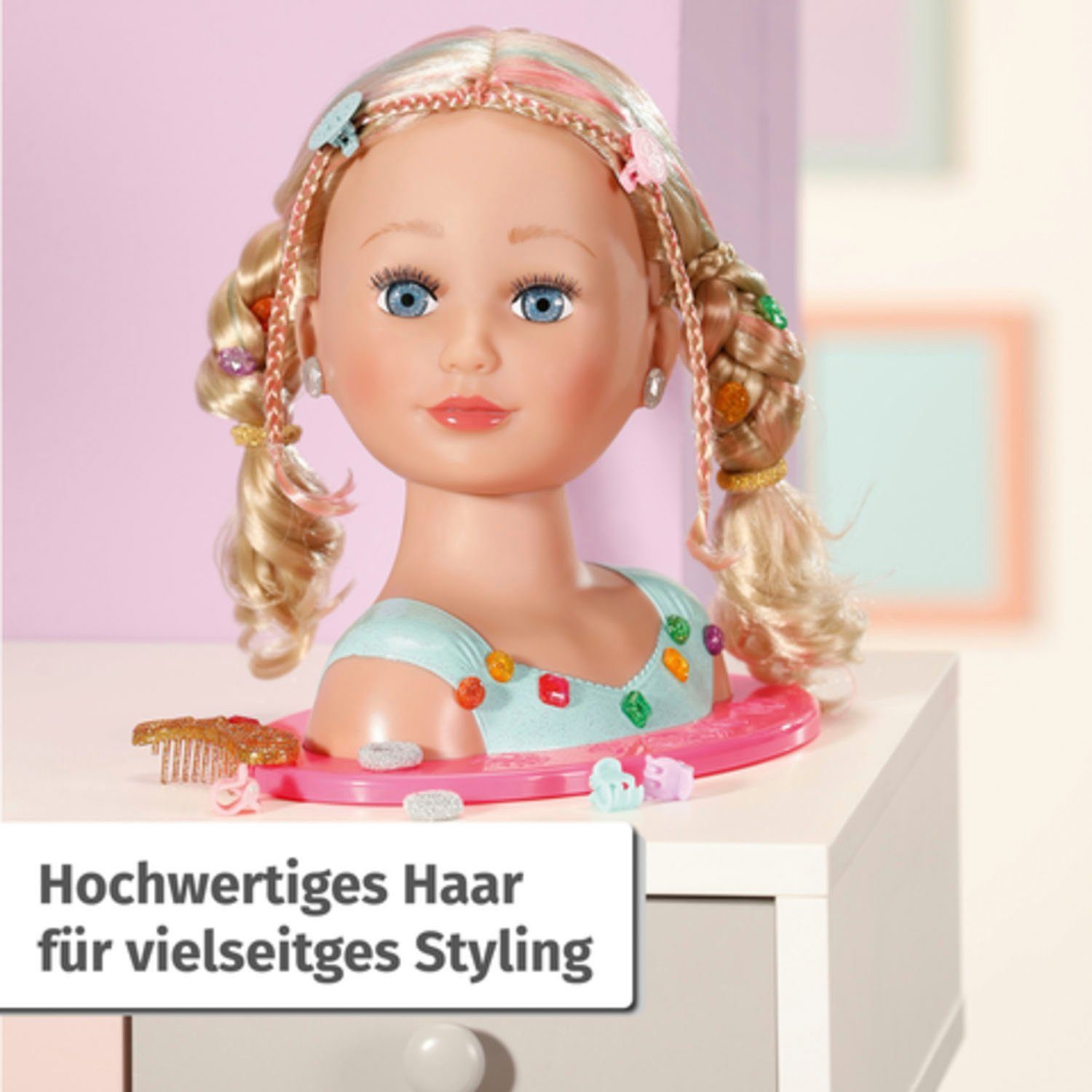 Baby Born Kaphoofd Sister styling head prinses
