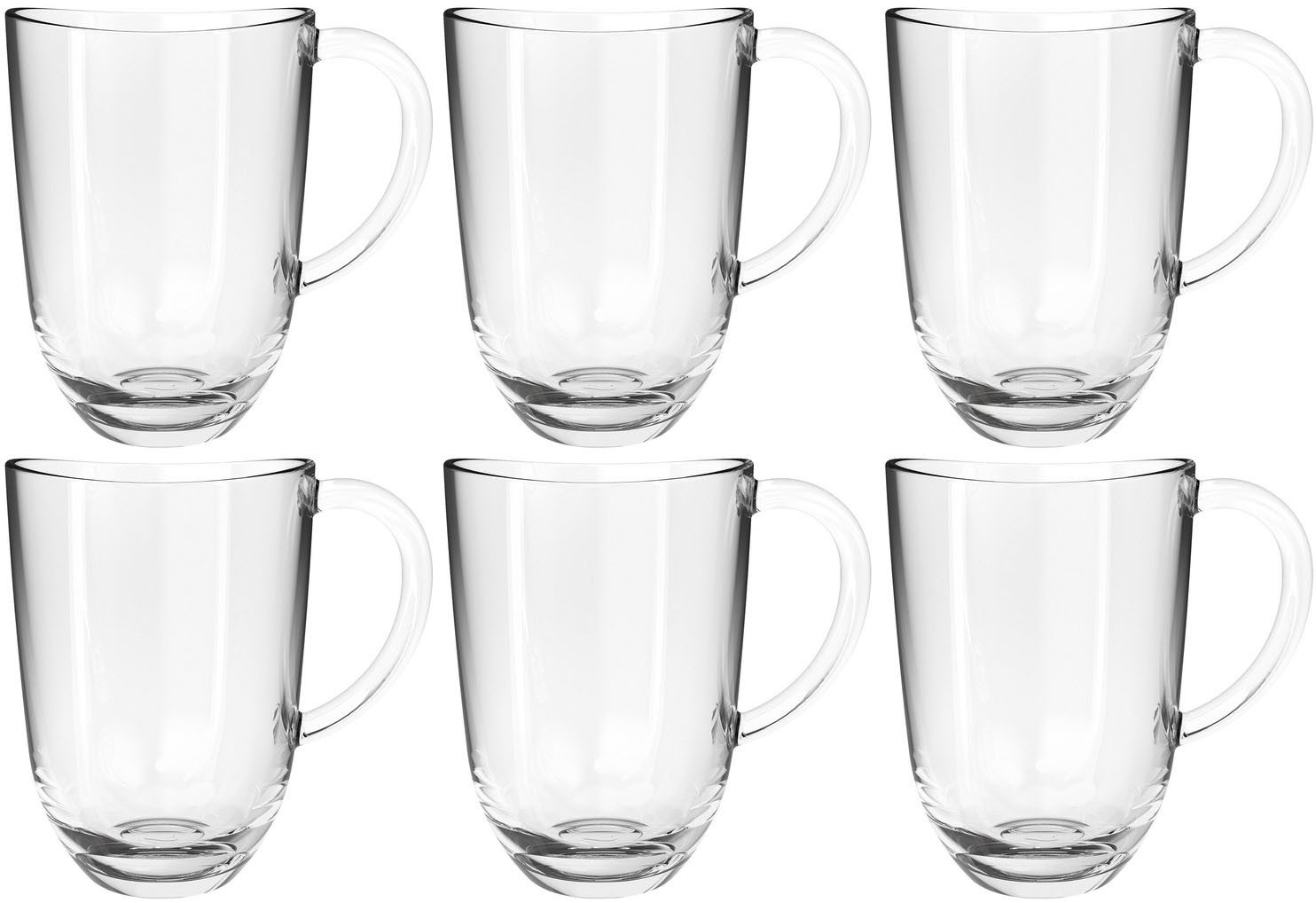 LEONARDO Latte-macchiato-kopje Napoli 380 ml(set, 6-delig)