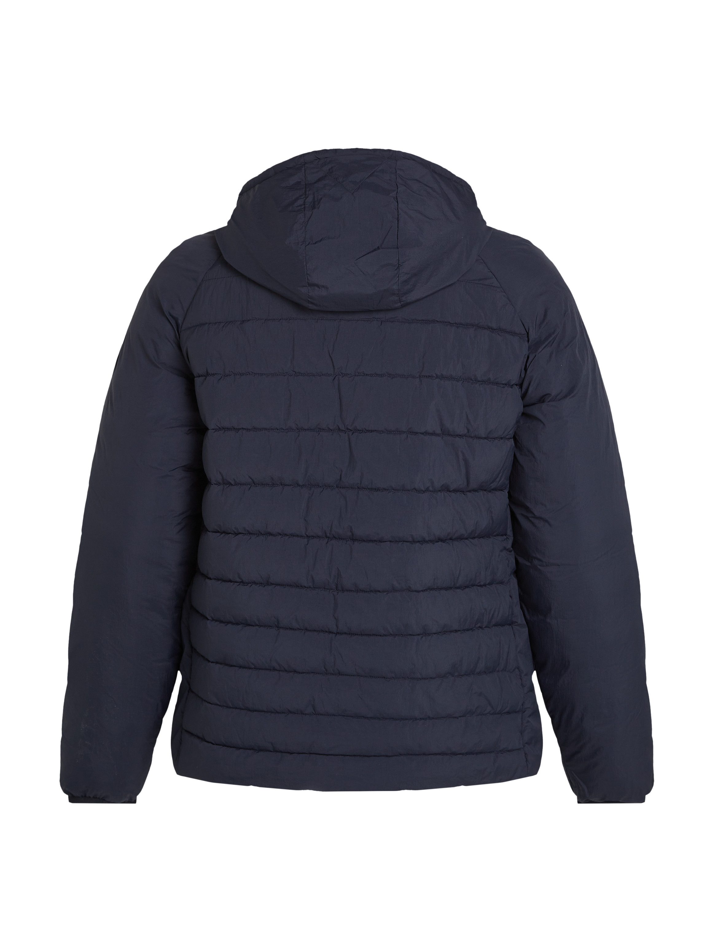 Tommy Hilfiger Gewatteerde jas BT-MIX QUILT HOODED JACKET-B in grote maten logoborduring