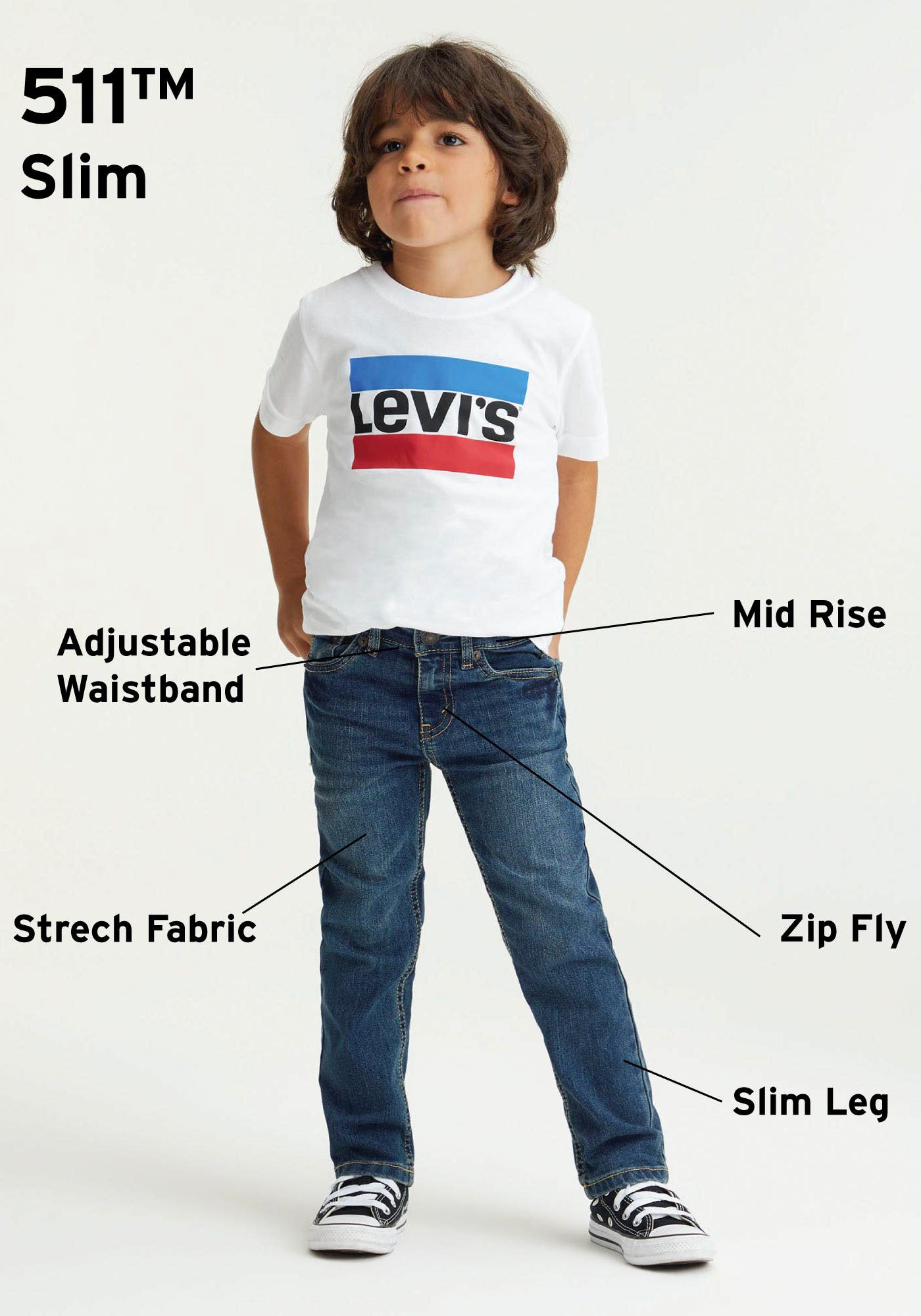 Levi's Kidswear Stretch jeans LVB 511 ECO SOFT PERFORMANCE J