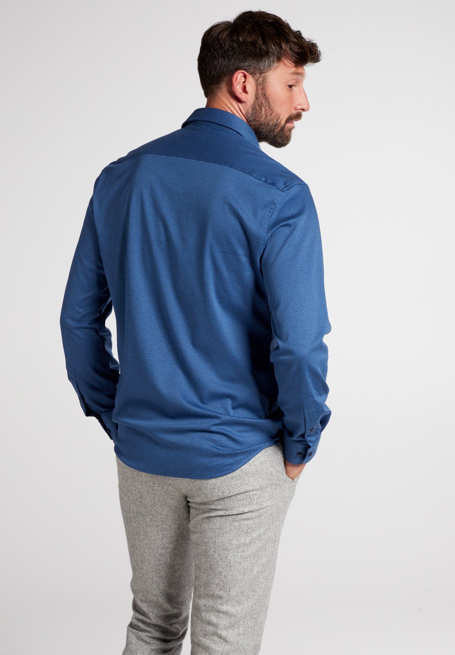 Eterna Overhemd met lange mouwen MODERN FIT NON IRON (strijkvrij)