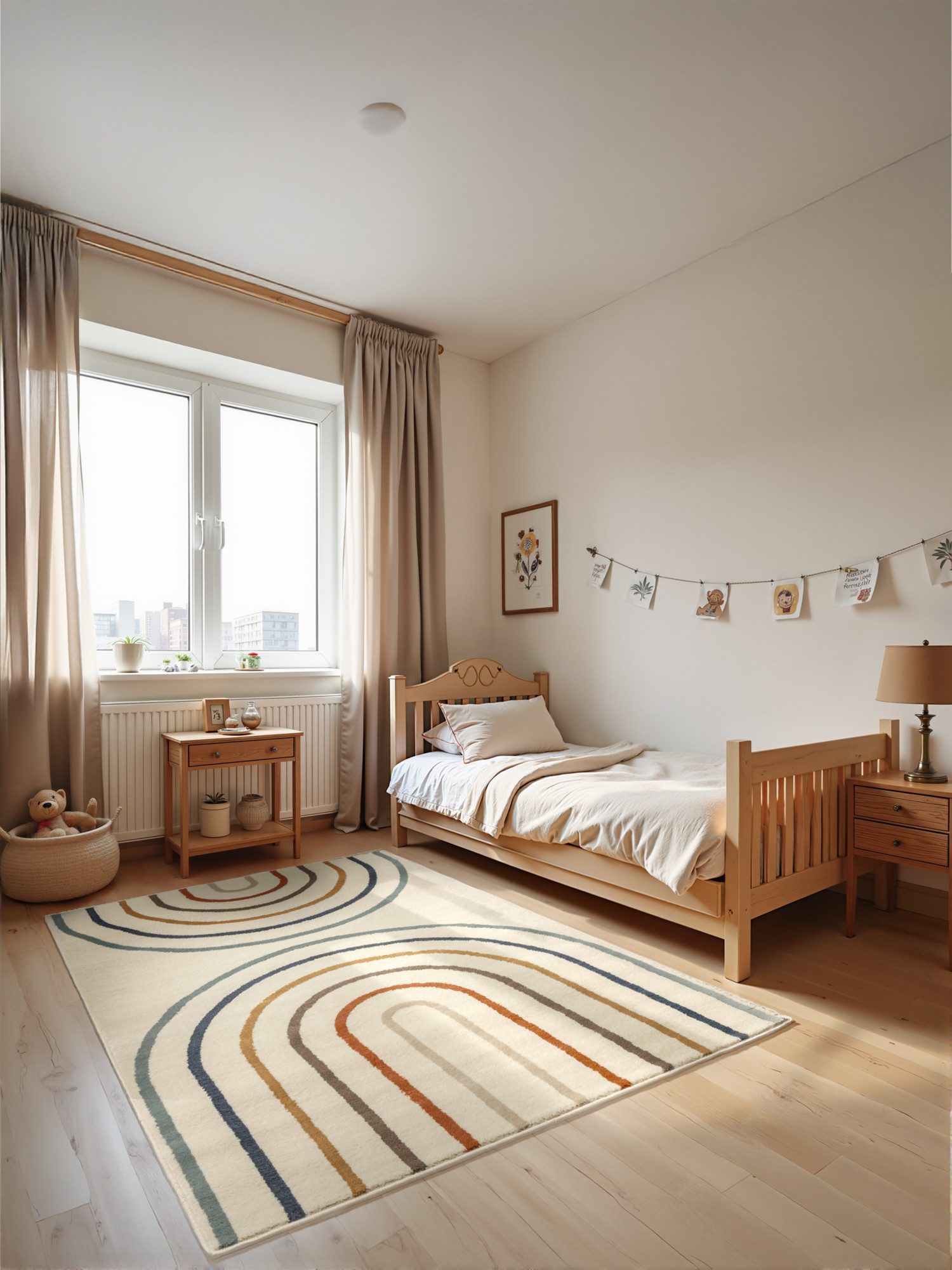 HANSE Home Kindervloerkleed Double Rainbow Speeltapijt, stevig, kinderkamer, kortpolig, speelondergrond
