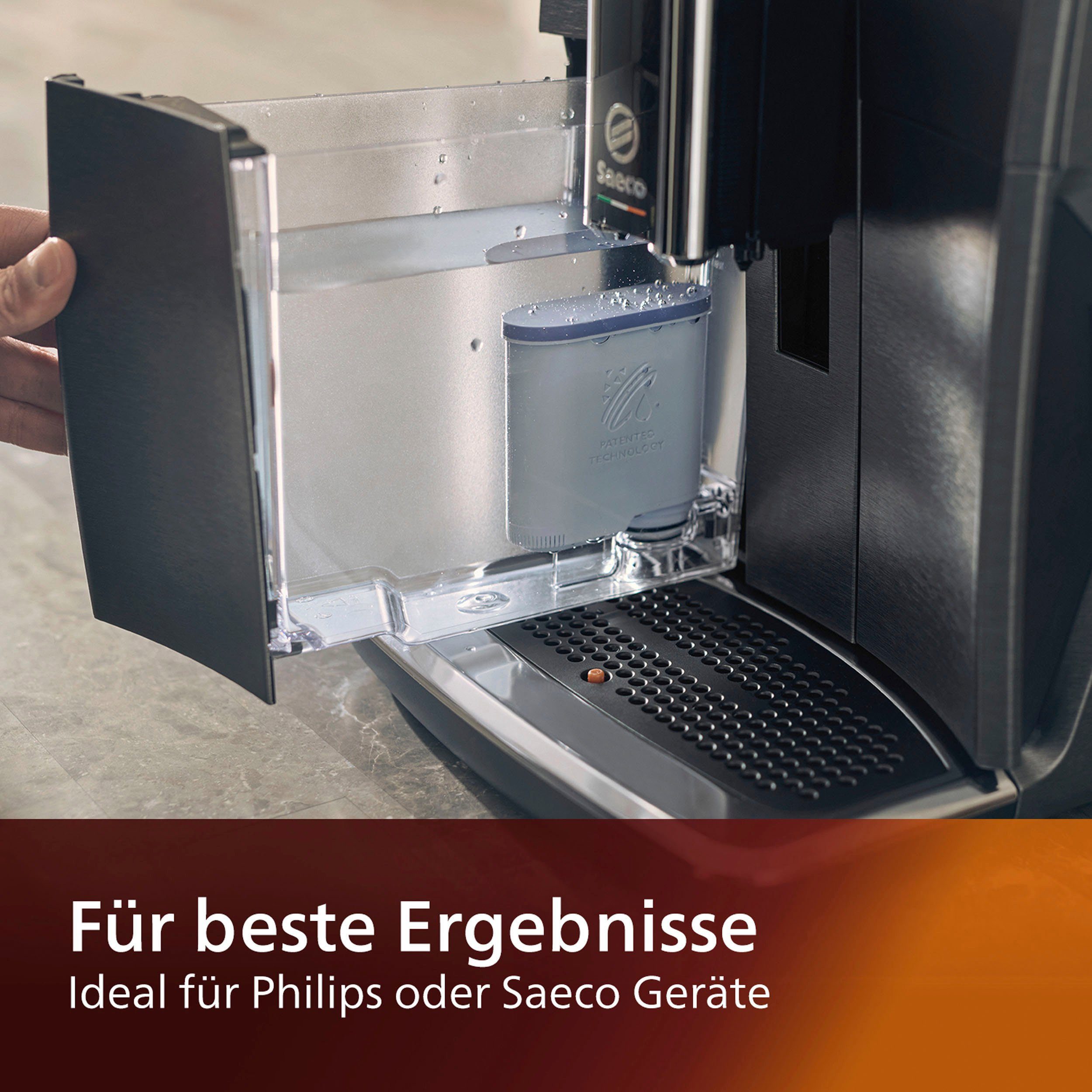 Philips Waterfilter CA6903/10, Accessoire voor Philips Saeco volautomatische koffiemachine, AquaClean