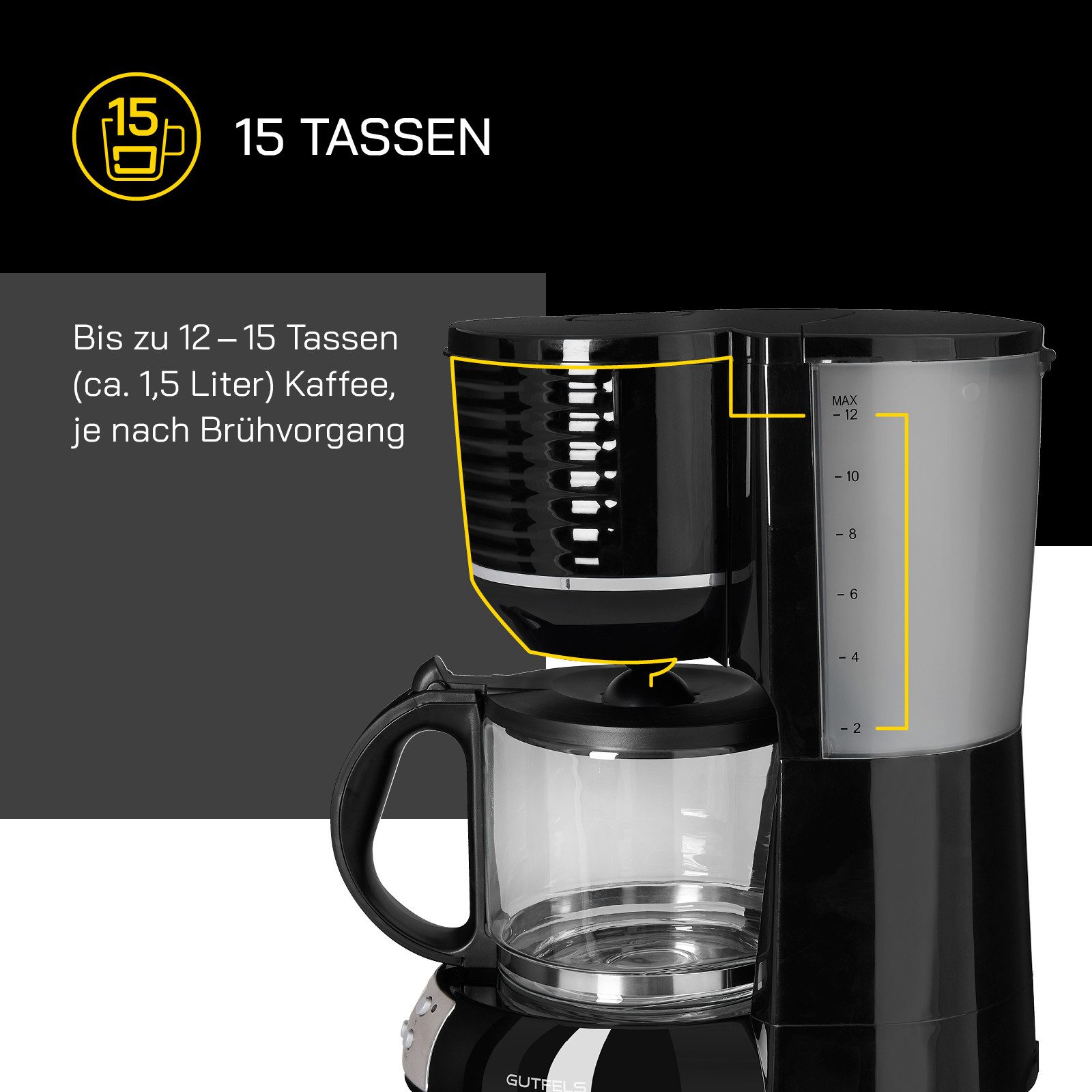 Gutfels Filterkoffieapparaat COFFEE 3300 C
