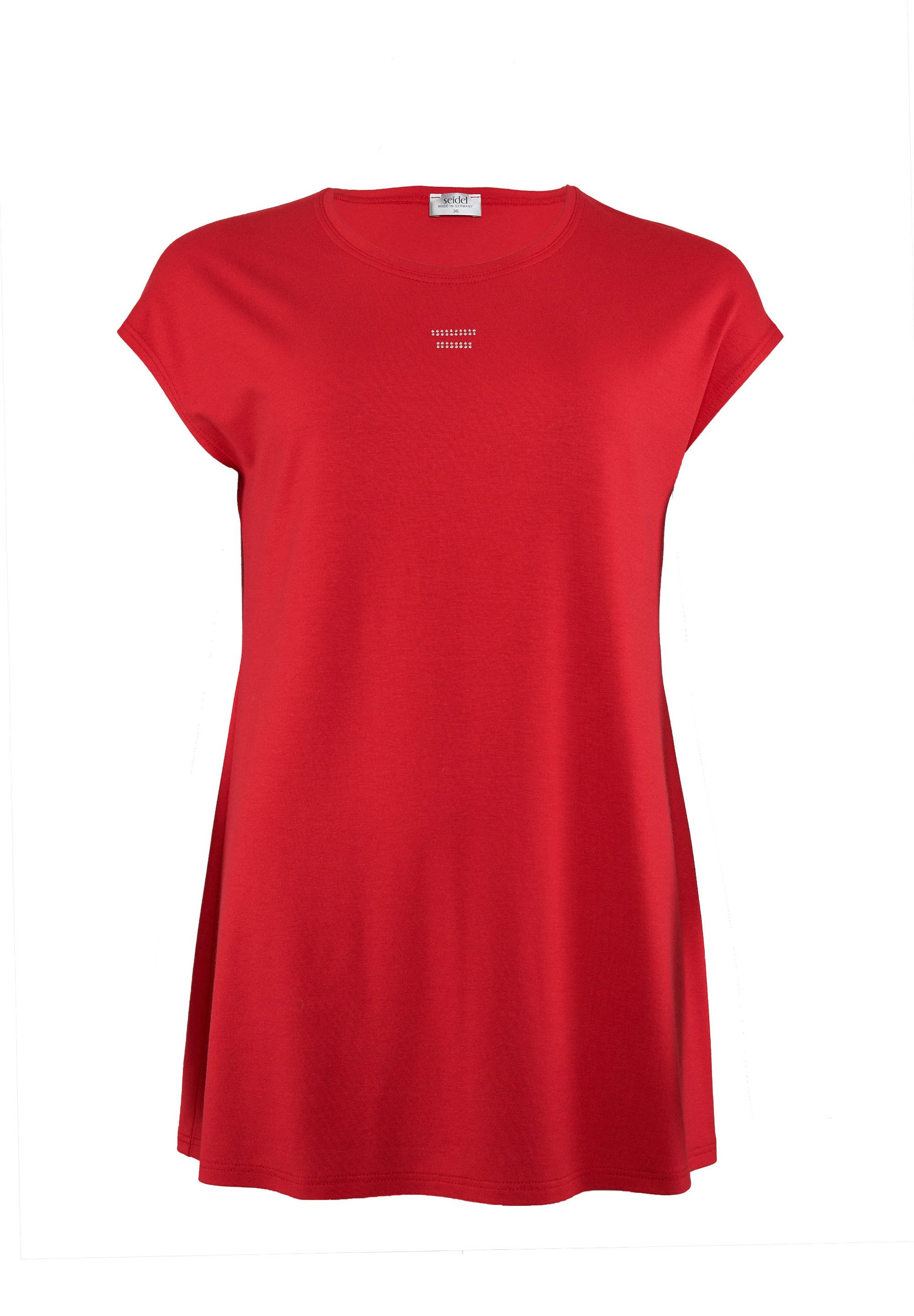 Seidel Moden T-shirt met verbrede schouders, made in germany dames t-shirts maat 44 rood
