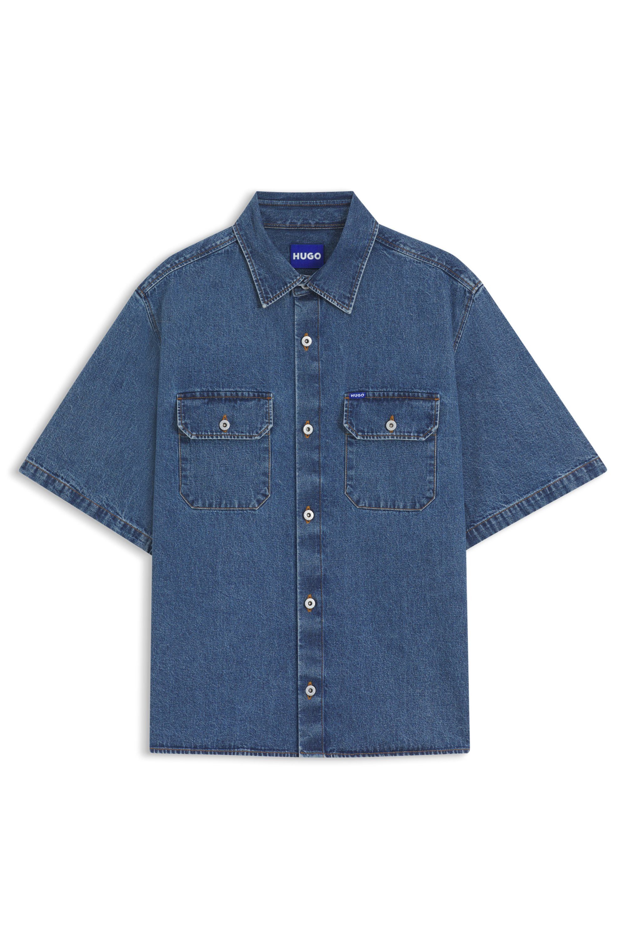 HUGO Blue Jeans overhemd Ekyno