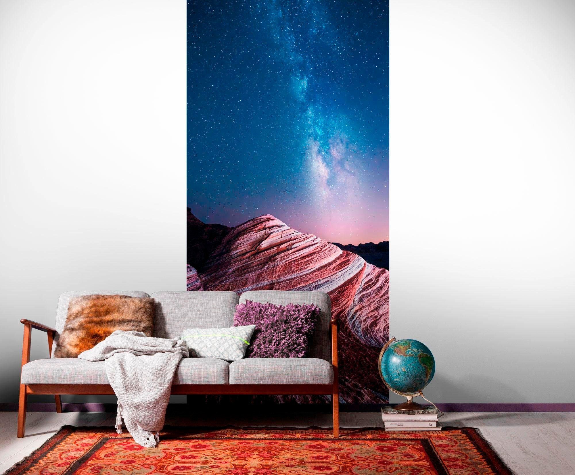 Komar Vliesbehang Digitale print vlies - Fire Wave - Afmeting 100 x 250 cm (1 stuk)