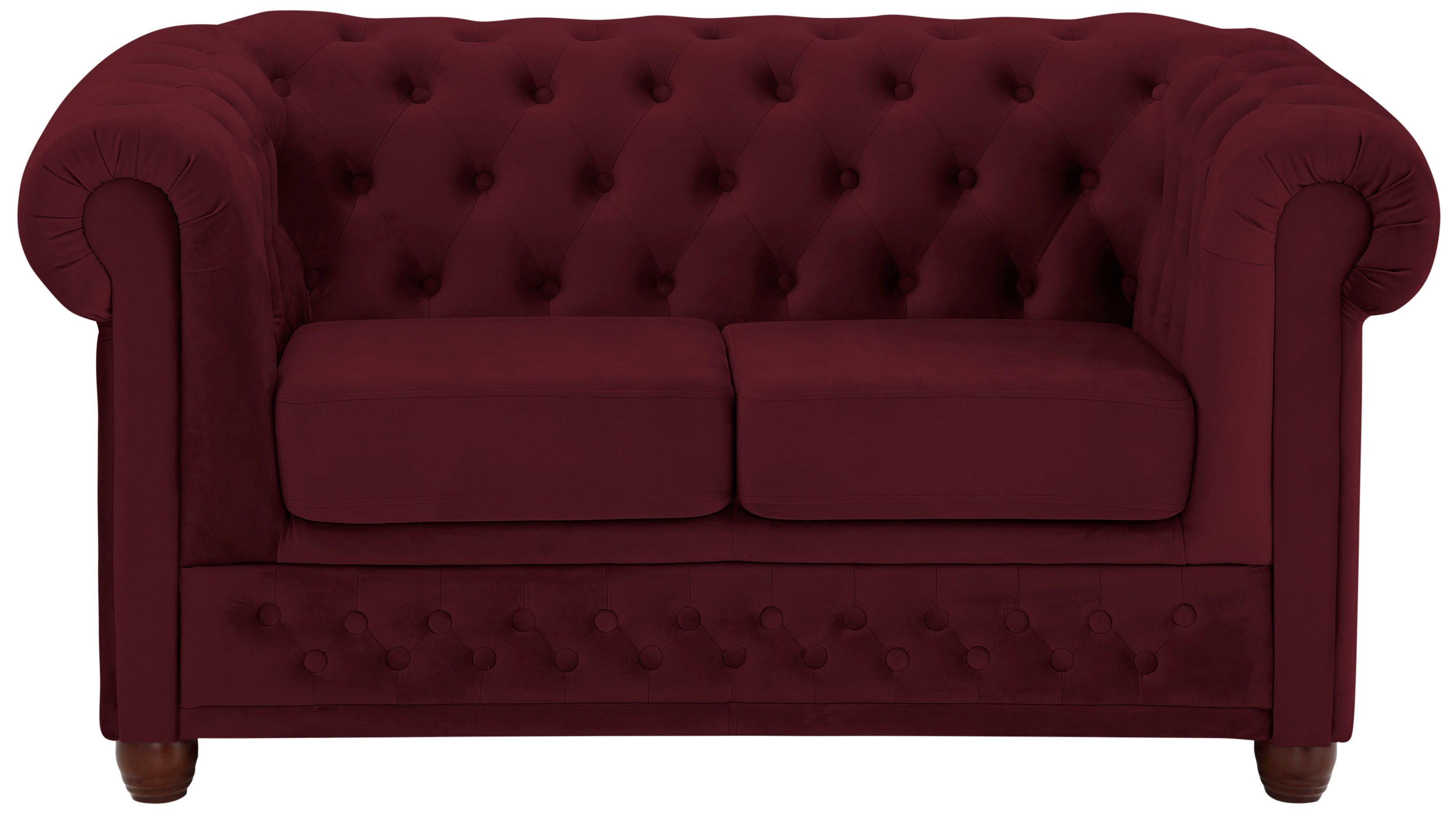 Home affaire Chesterfield-bank New Castle met hoogwaardige capitonnage in chesterfield-design, bxdxh: 148x86x72