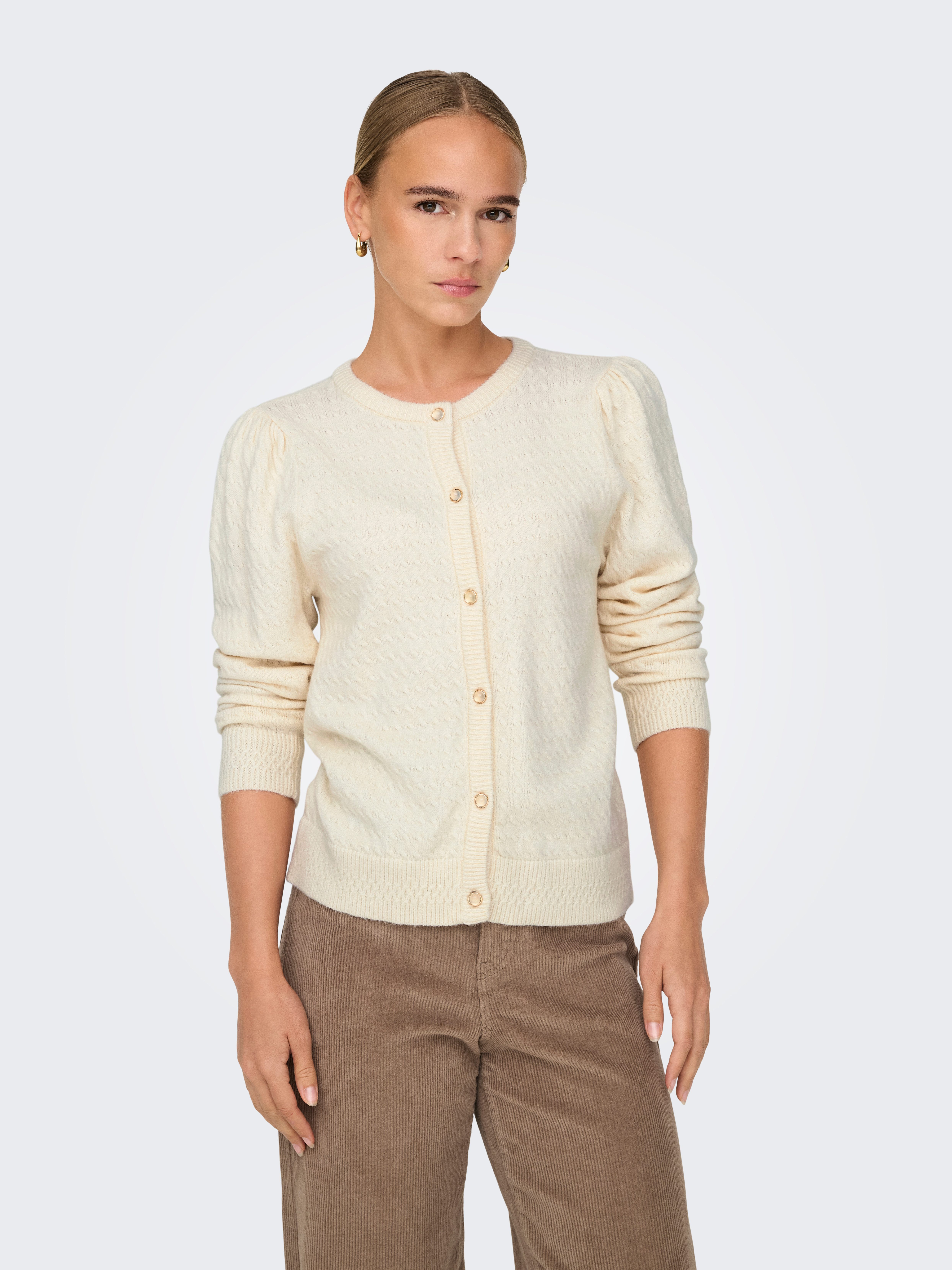 Only Vest ONLKATIA LS PUFF CARDIGAN CC KNT