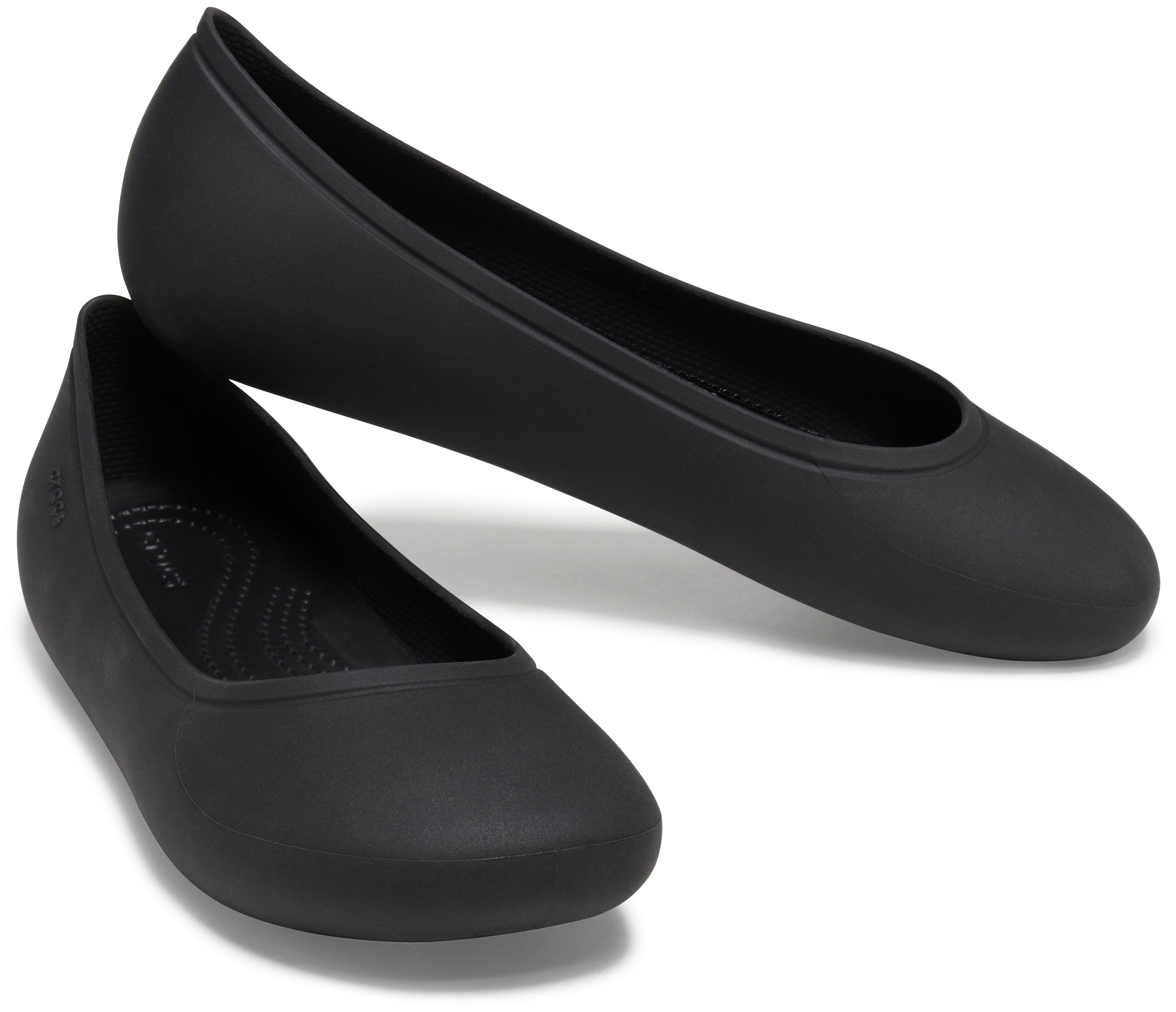 Crocs Ballerina's Brooklyn Flat Badslipper, waterschoen, strand schoen, vrijetijdsschoen met logoprint