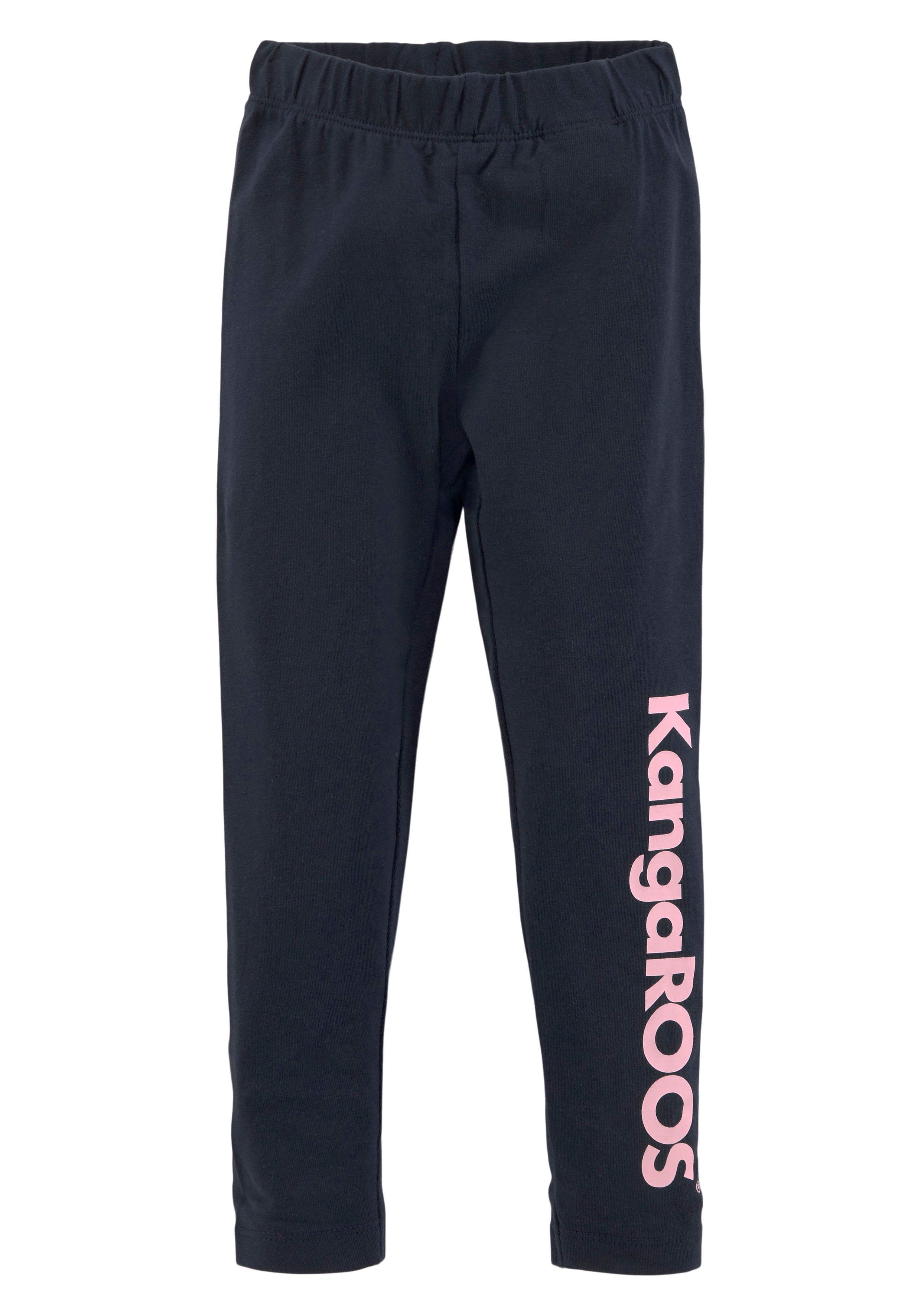 KangaROOS Legging 2-pack leggings met Kangaroos opschrift (set, 2-delig)