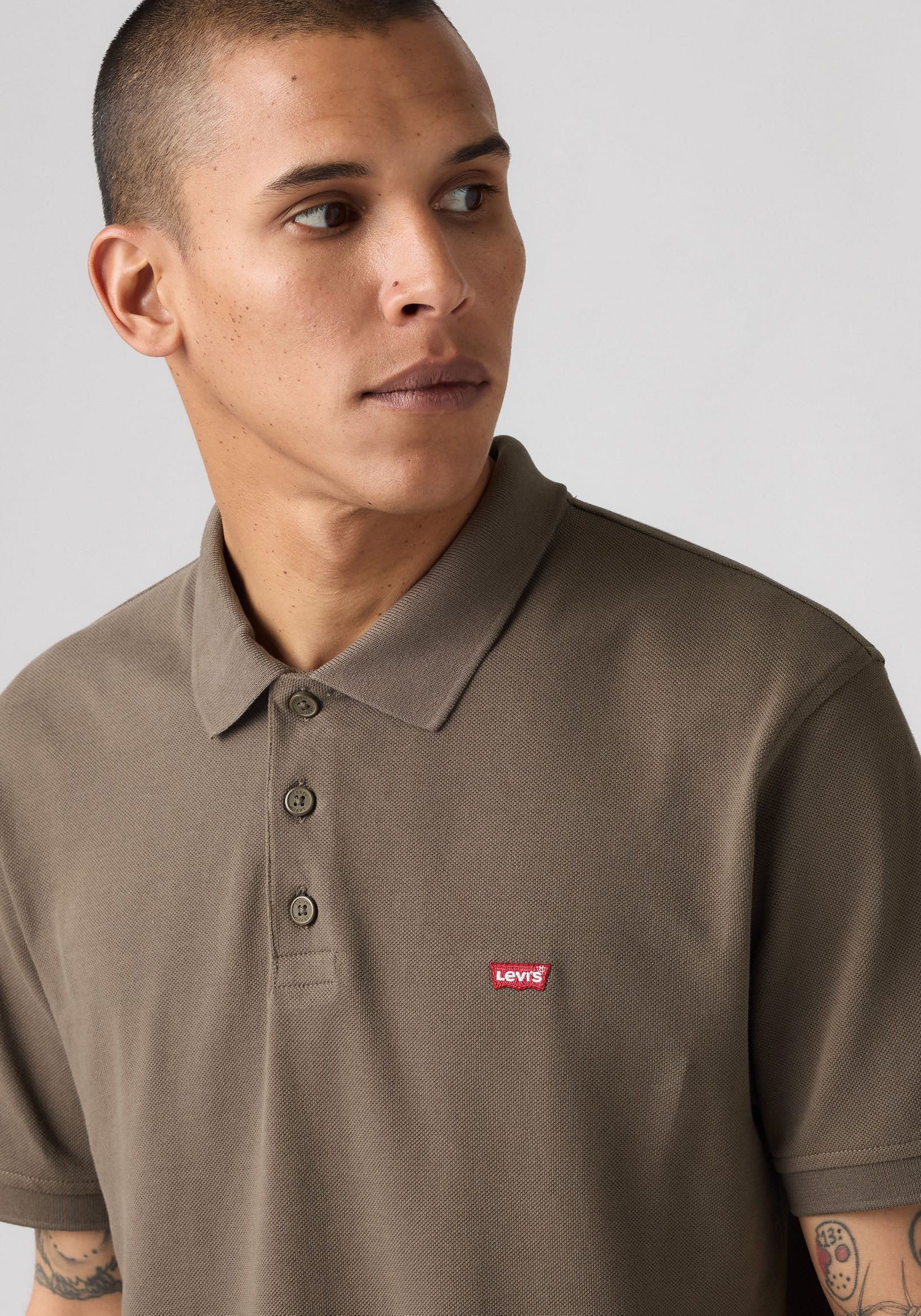 Levi's® Poloshirt LE NEW LEVIS HM POLO met klein batwing-logo