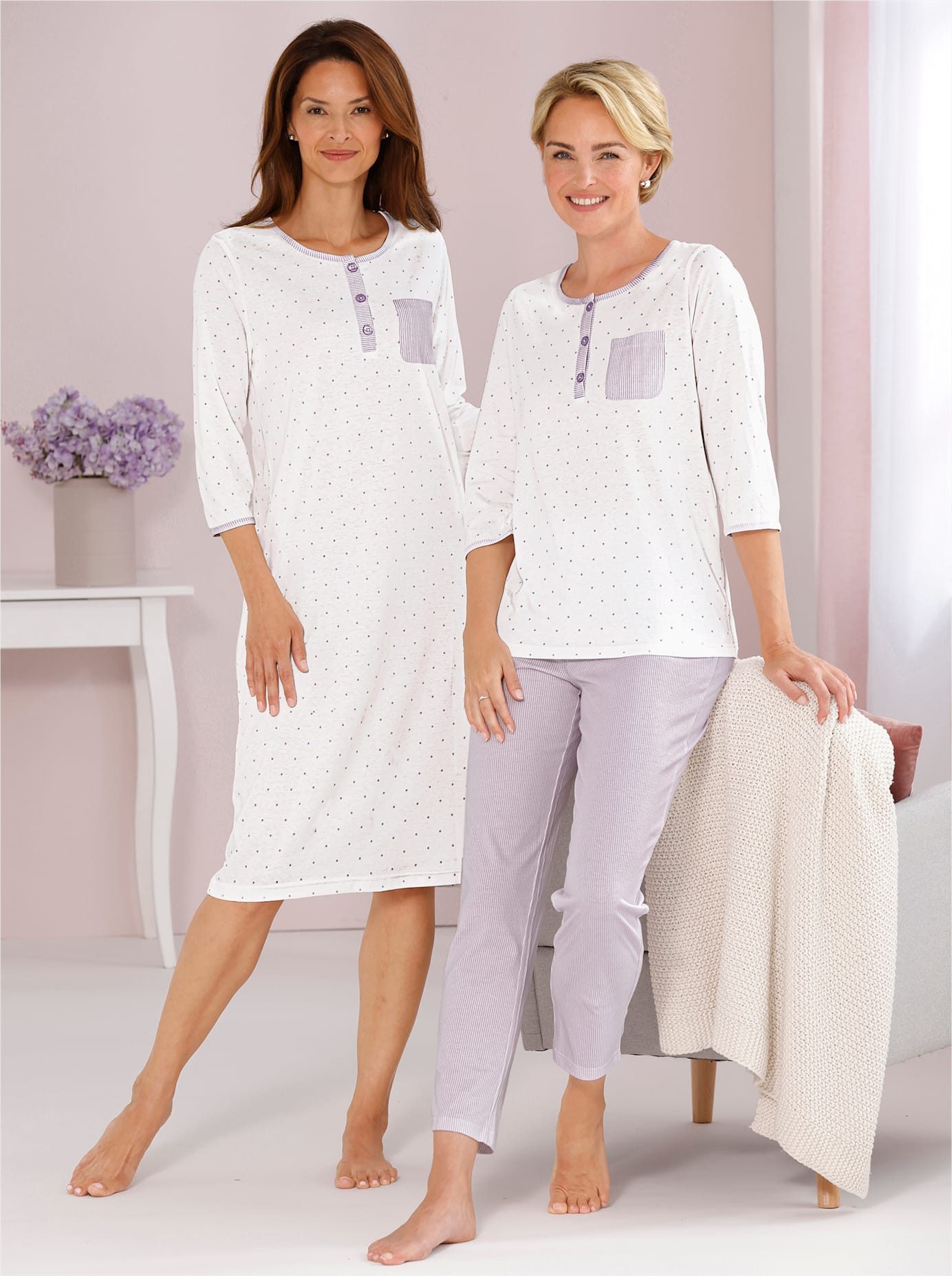 wäschepur Pyjama dames pyjama's maat 36/38 beige