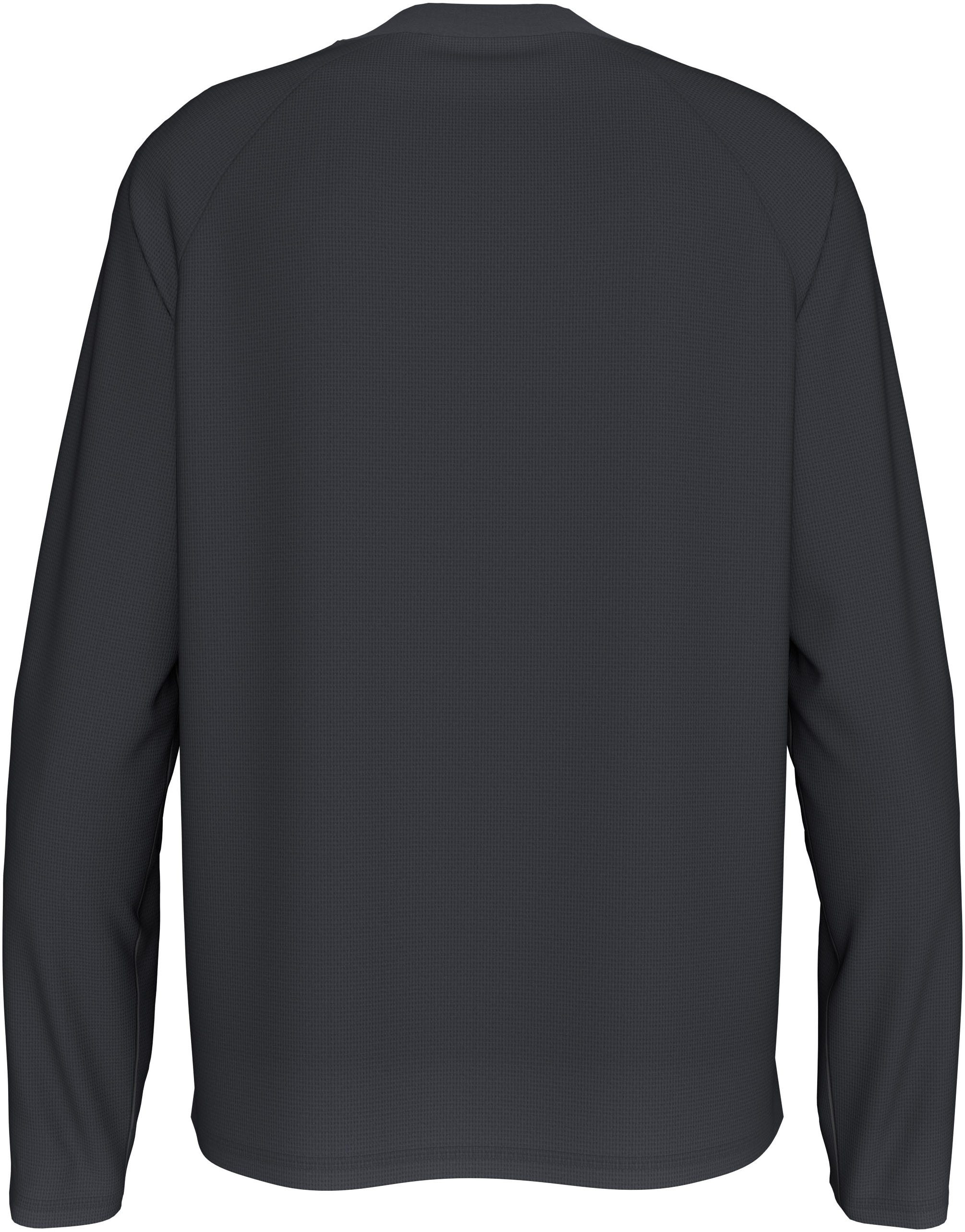 Calvin Klein Shirt met lange mouwen WASHED WOVEN LABEL WAFFLE RAGLAN
