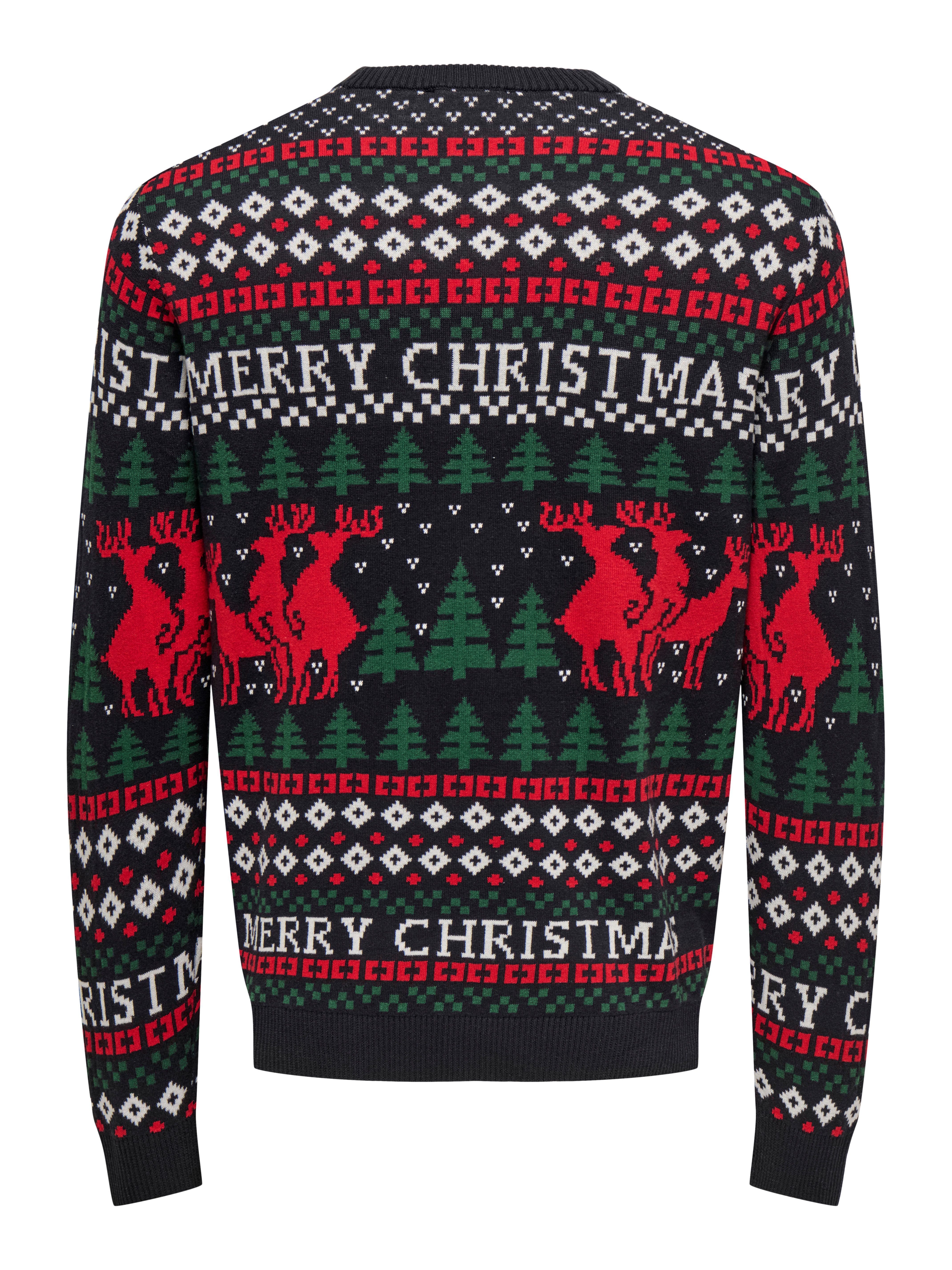 ONLY & SONS Trui met ronde hals ONSX-MAX REG DEER CREW KNIT