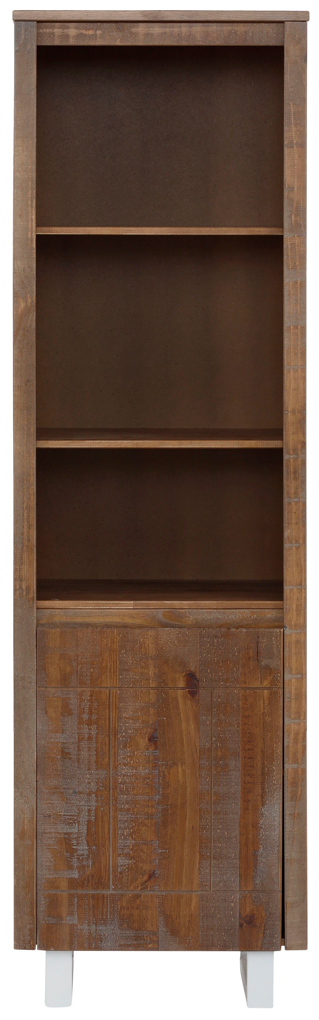 Home affaire Boekenkast Lagos van mooi massief grenenhout, greeploos, breedte 55 cm