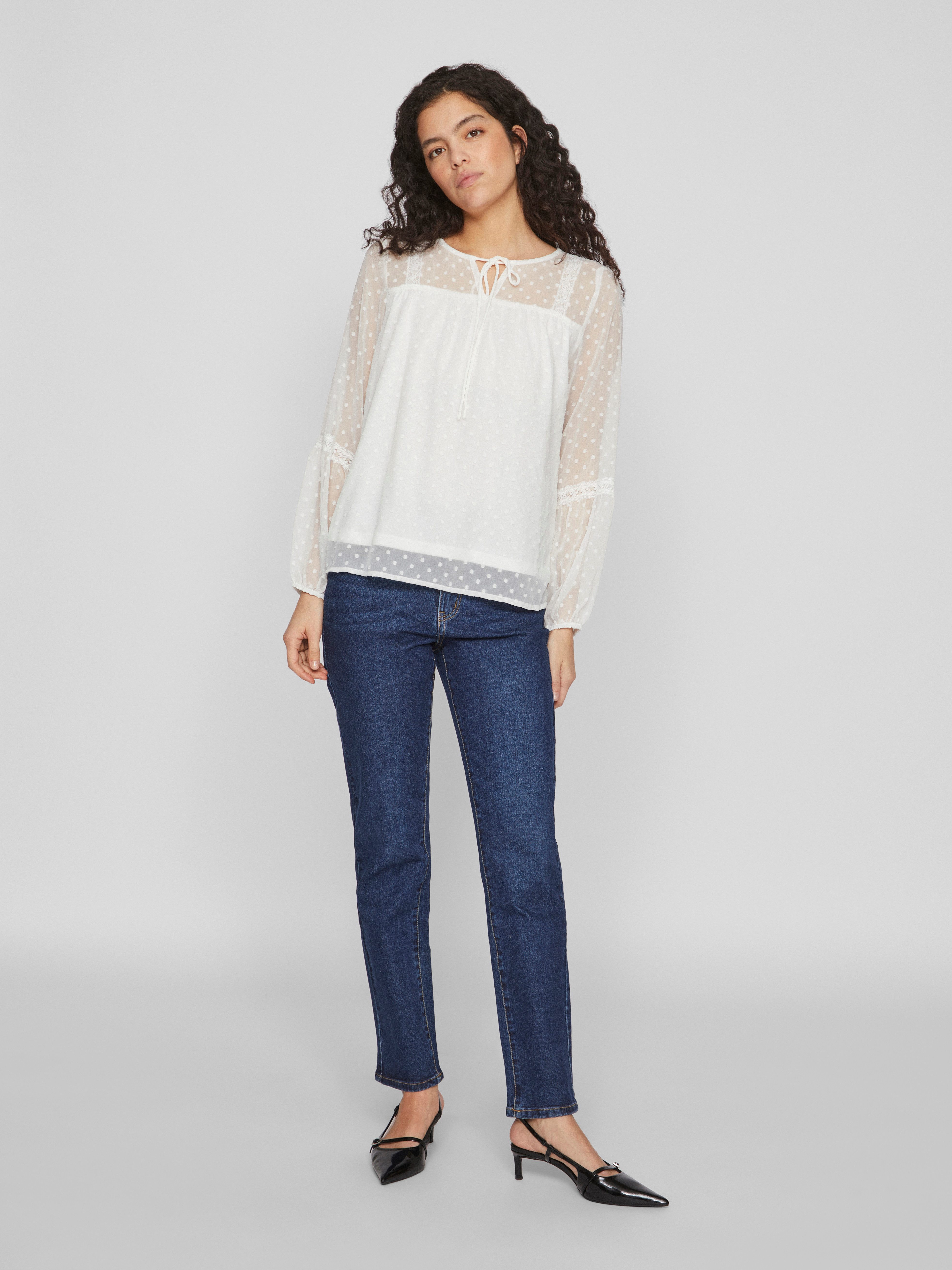 Vila Shirt VIEDEE L/S TOP - NOOS