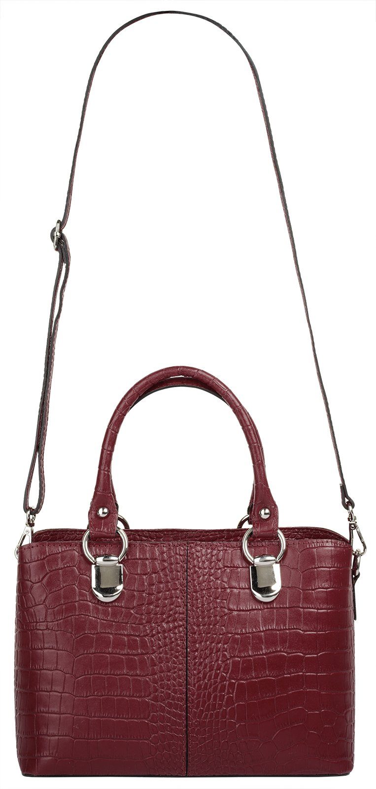 Cluty Schoudertas echt leer, made in italy