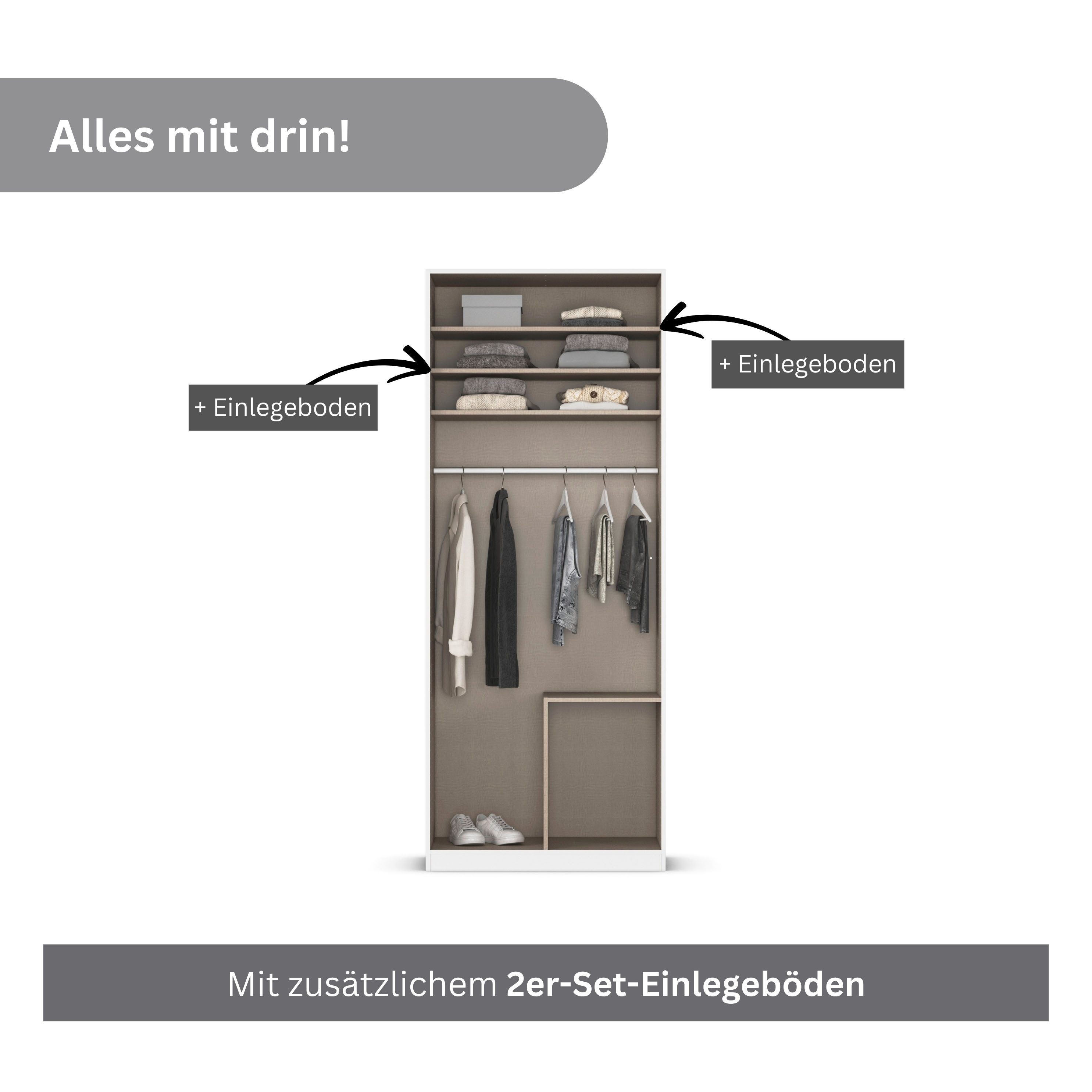 rauch Draaideurkast Kledingkasten kast garderobe AGORDO met glazen front