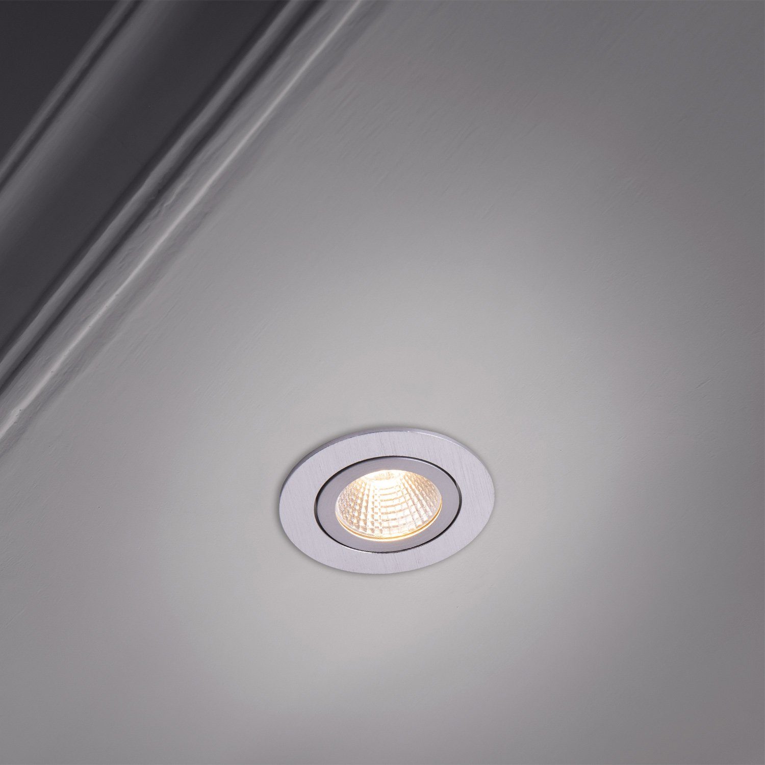 Paco Home Inbouwlamp Rita LED inbouwspot draaibaar LED spot spotlight vlak dimbaar