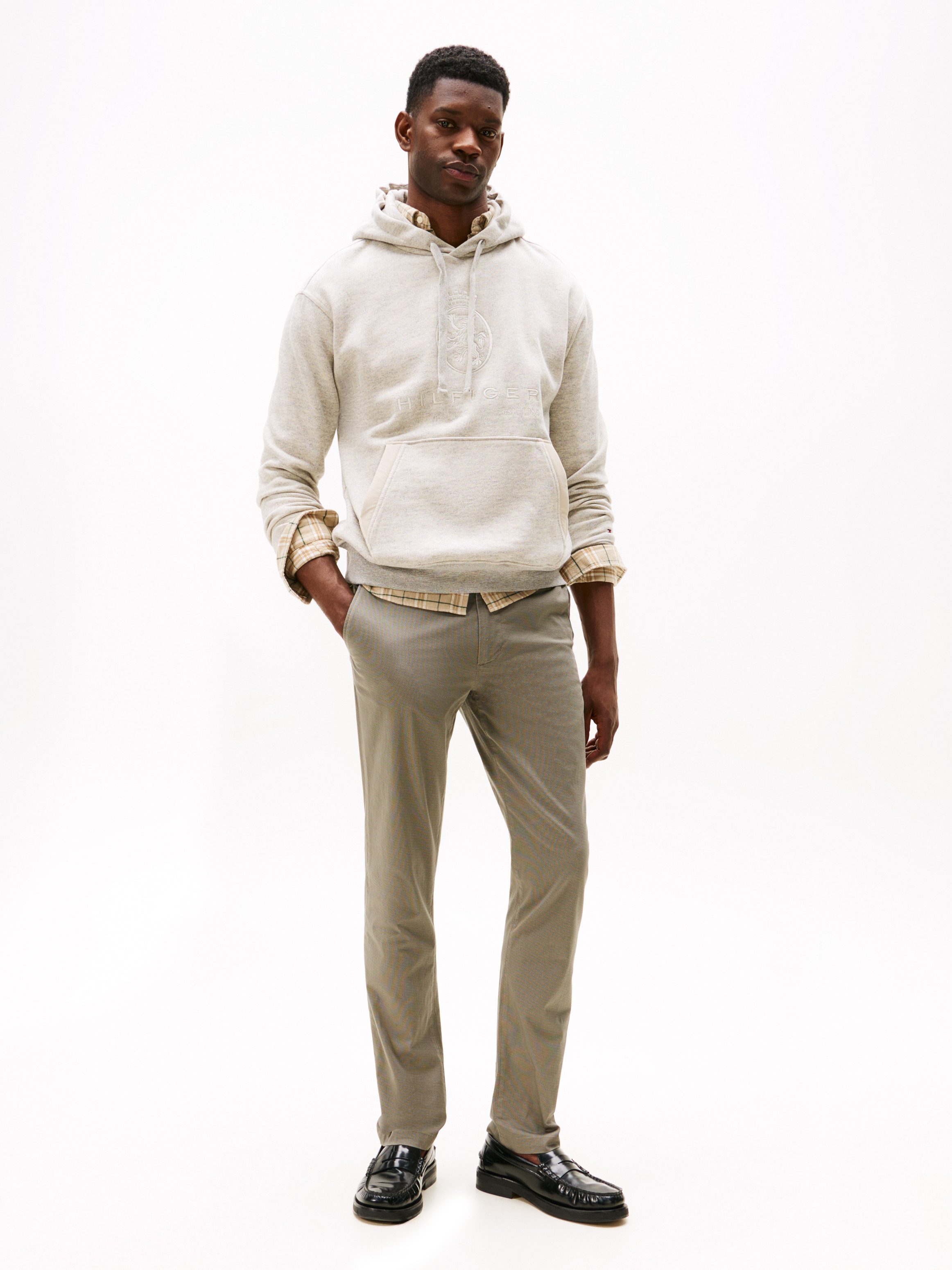 Tommy Hilfiger Chino BLEECKER PRINTED ST Slim Fit, gestructureerde kwaliteit