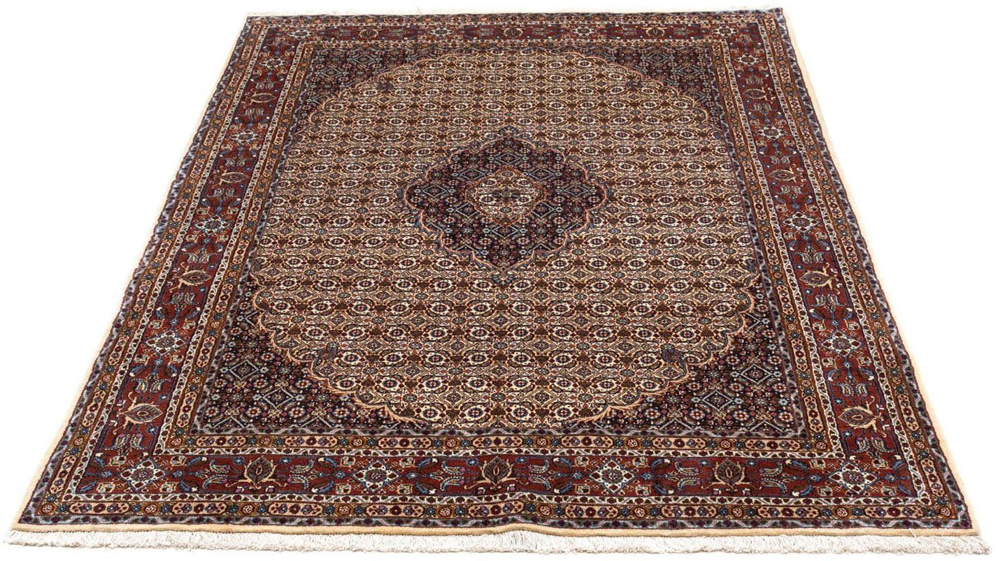 morgenland Wollen kleed Moud medaillon beige 193 x 149 cm Uniek exemplaar met certificaat