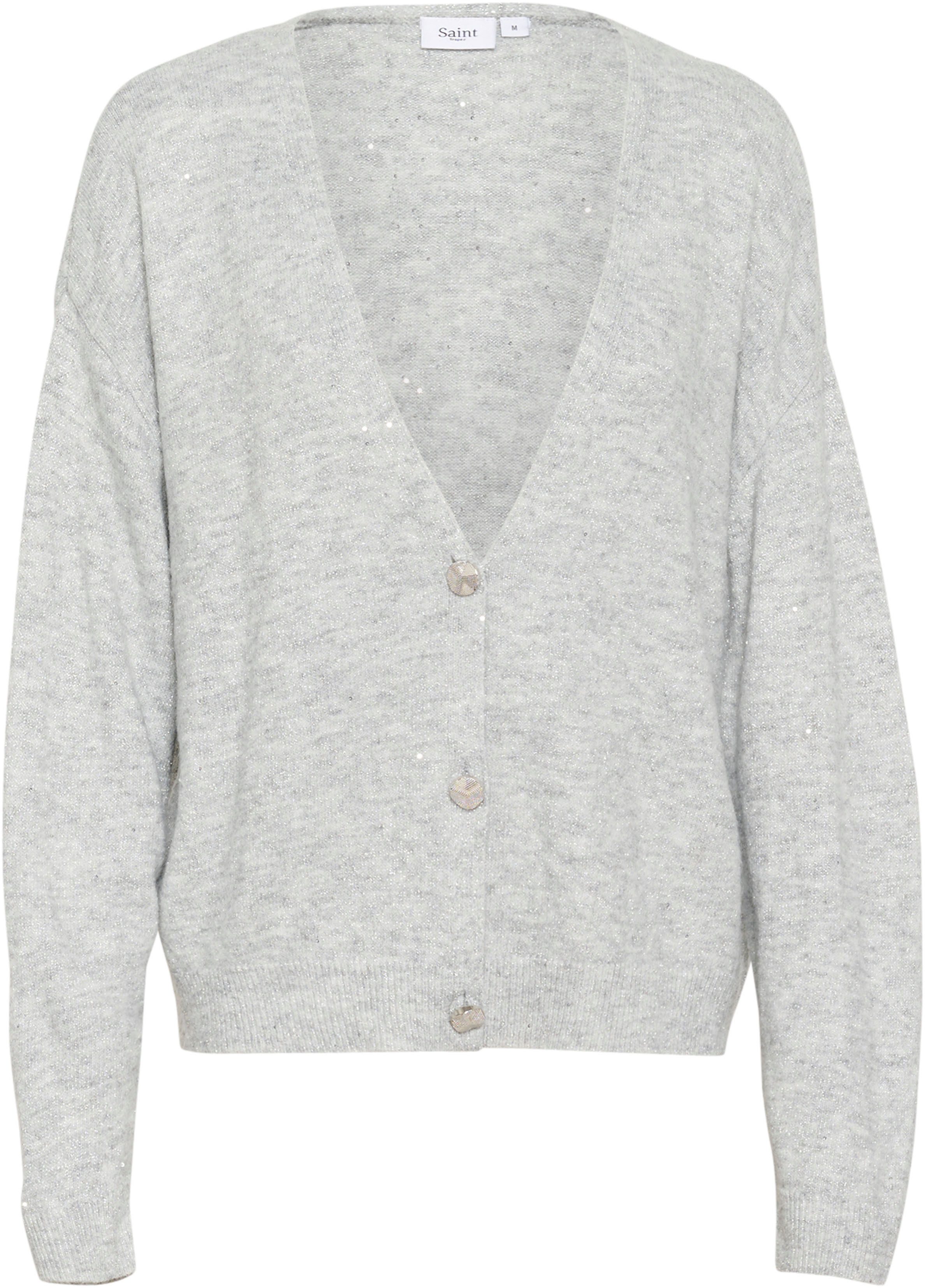 Saint Tropez Vest HayaSZ Cardigan gemaakt van glittergaren