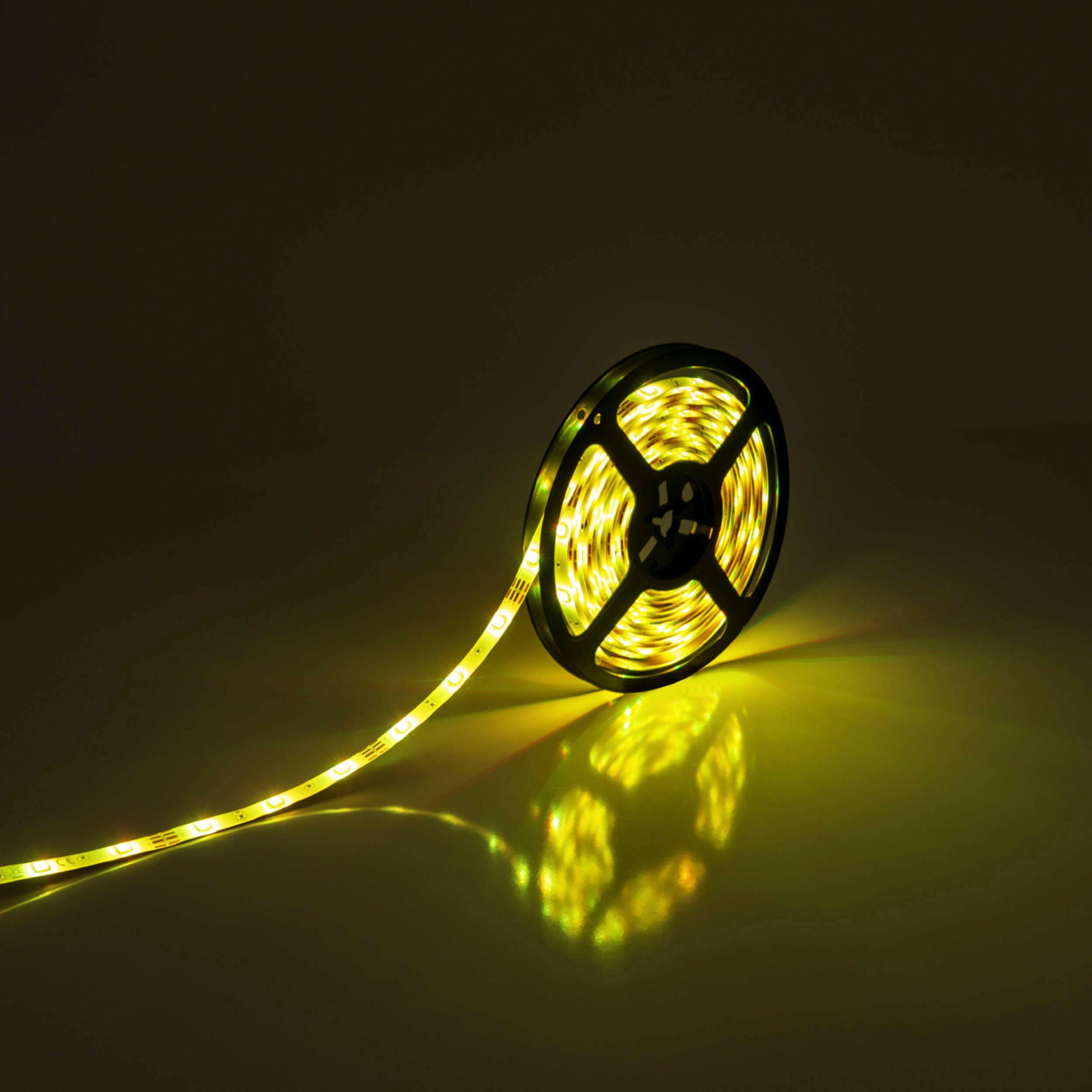 näve Led-strepen Stripe LED strip RGB, Tuya, Bluetooth, 5m, afstandsbediening, IP20, dimbaar, 19W (1 stuk)