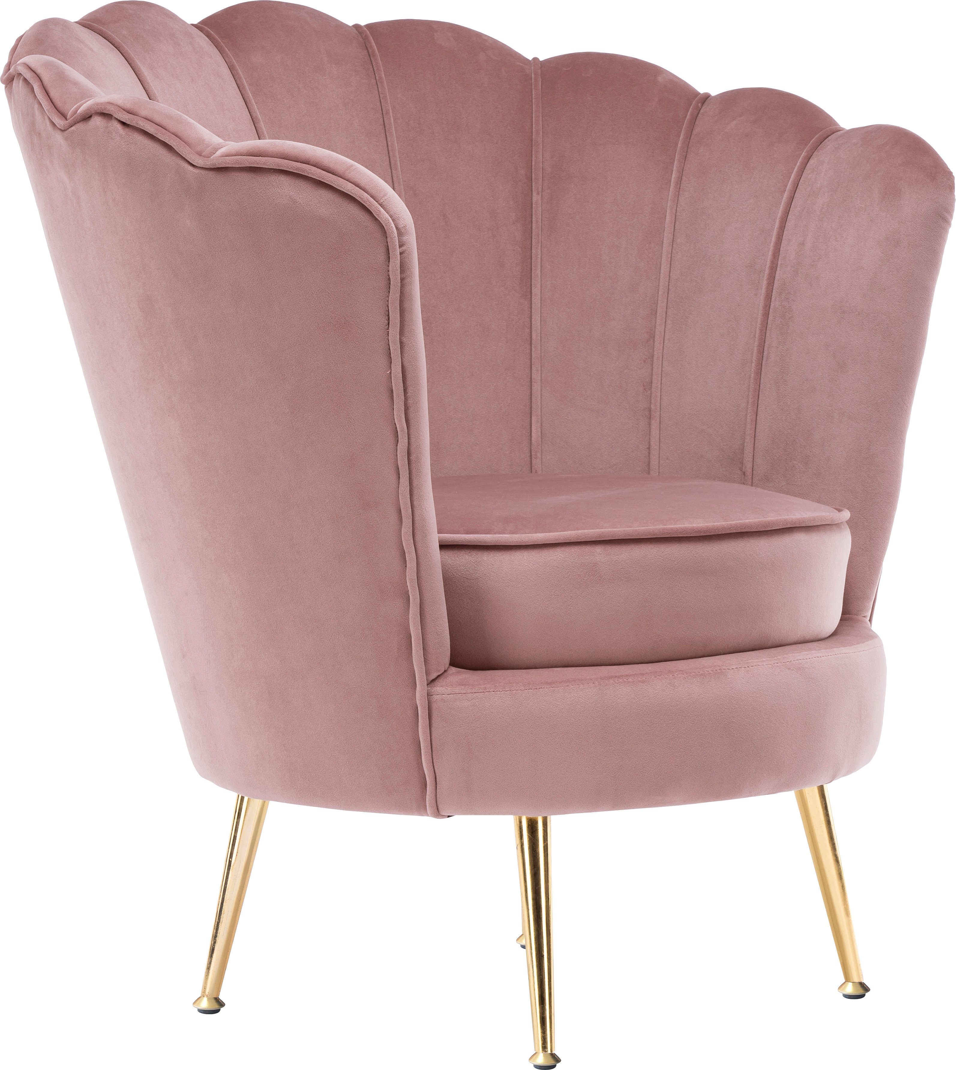 Kayoom Fauteuil Sofa Barbara 125, hoogwaardige fluwelen stof met fluweelachtige aanraking (1 stuk)
