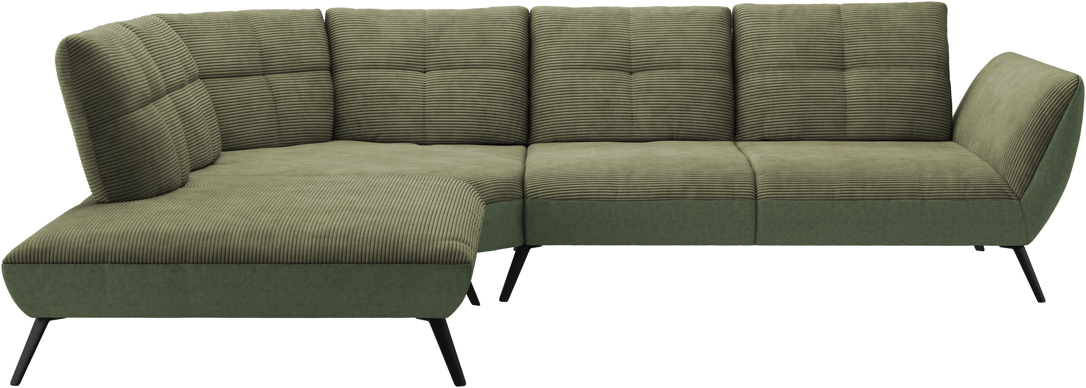 Places of Style Hoekbank Mikado L-vorm incl. zitdiepteverstelling en armleuningverstelling