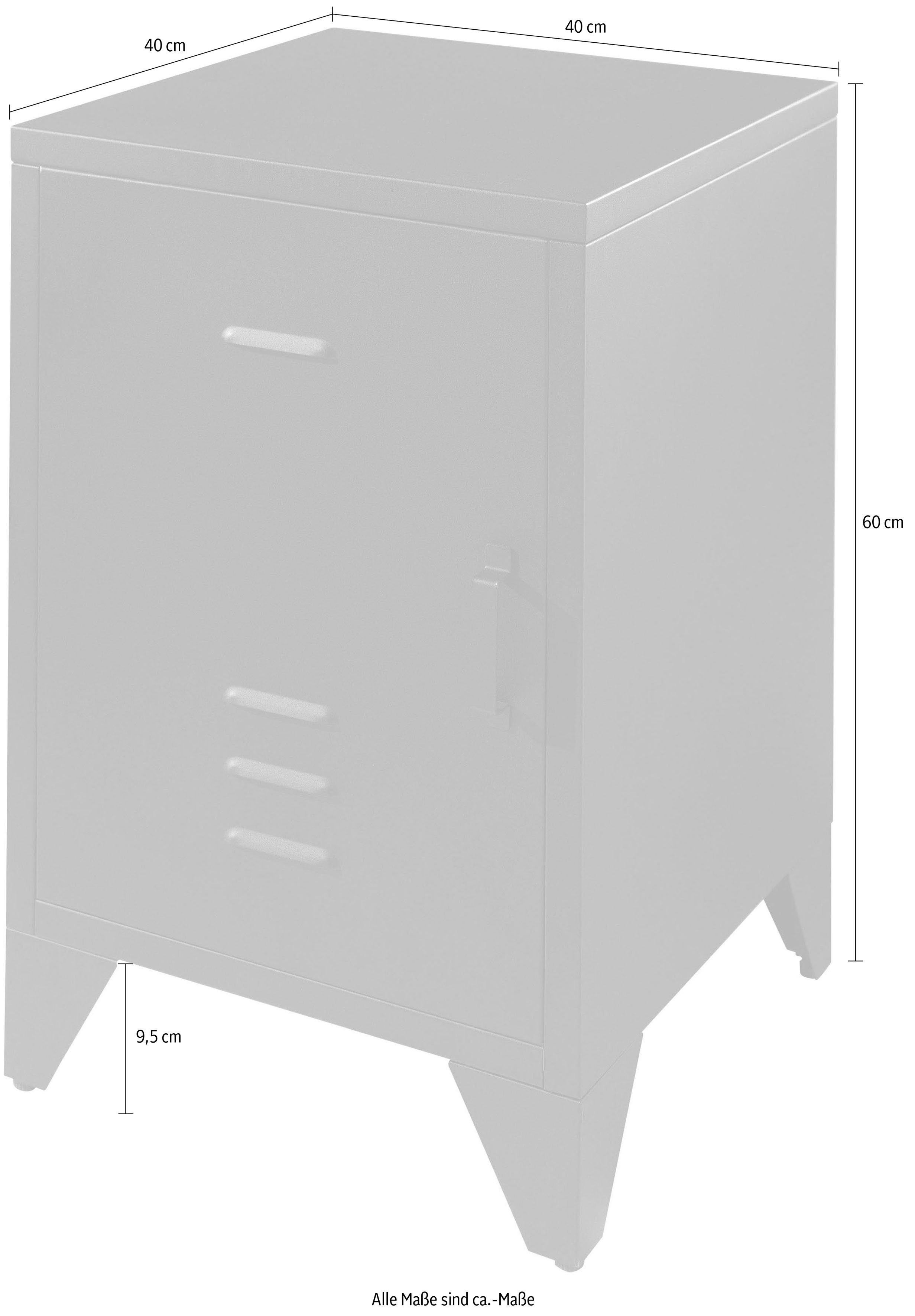 Vipack Nachtkastje Bronxx, met 1 deur met magnetische sluiting, daarachter 2 ruime vakken