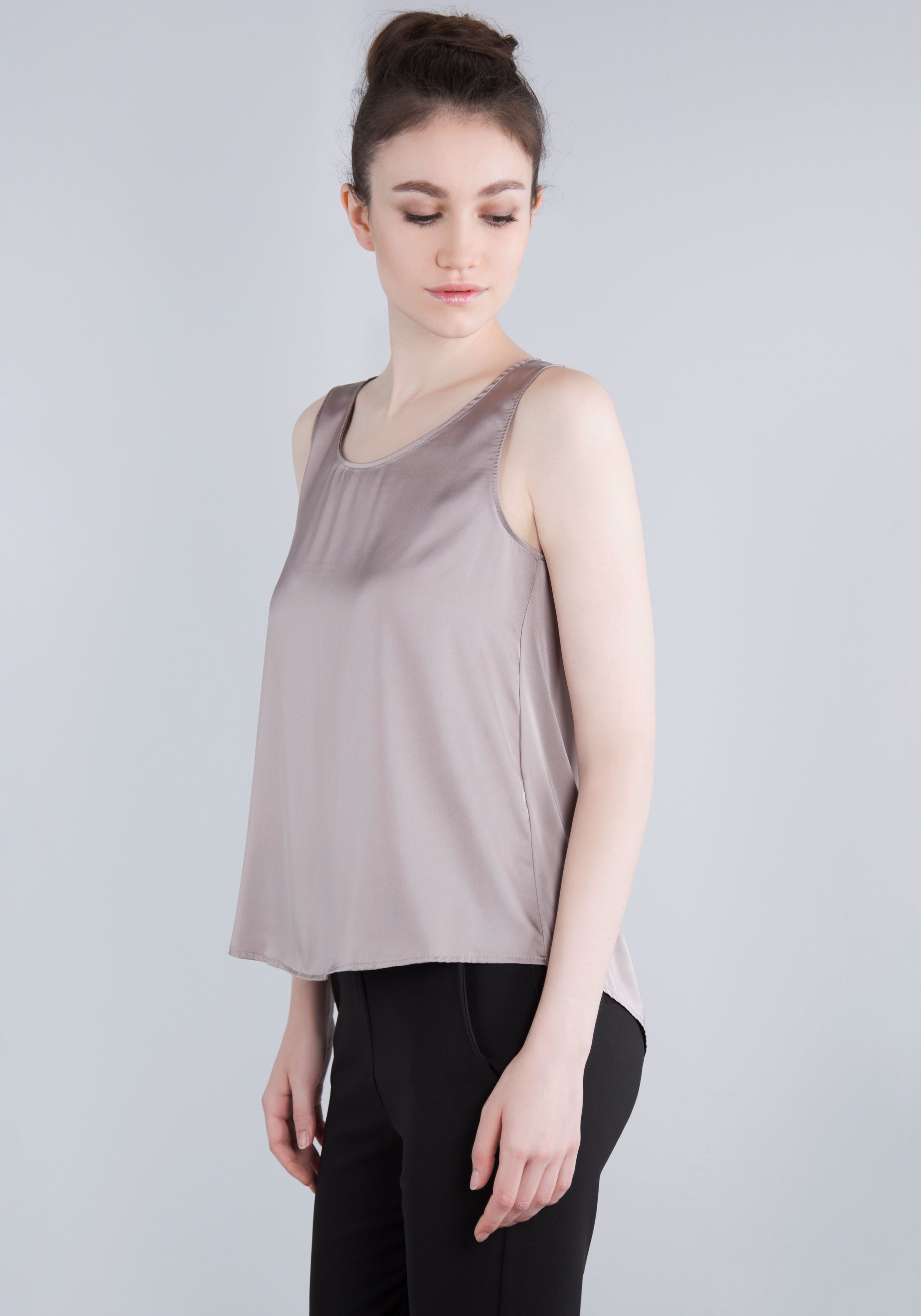 IMPERIAL Top in glanzende satijnkwaliteit