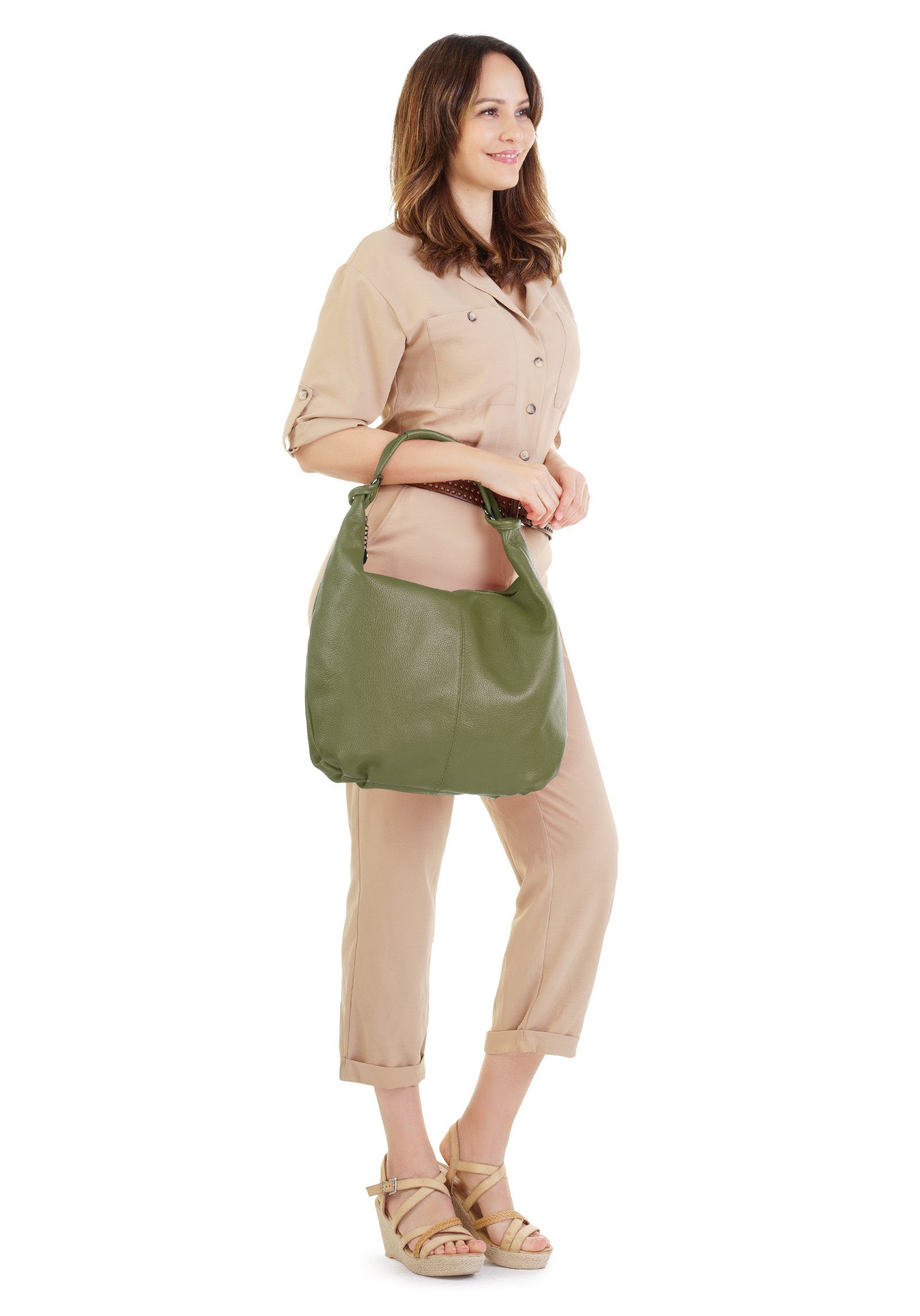 Cluty Shopper echt leer, made in italy