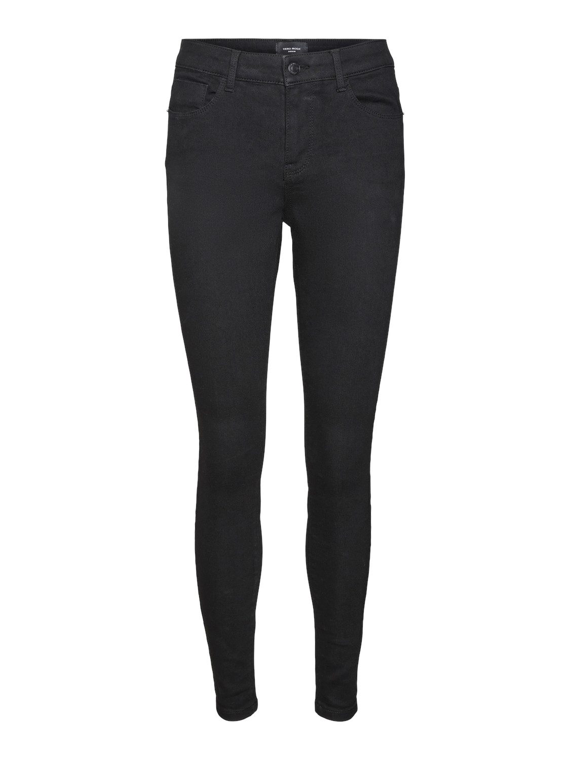 Vero Moda Skinny fit jeans VMELLY MR SKINNY JEANS BLK NOOS