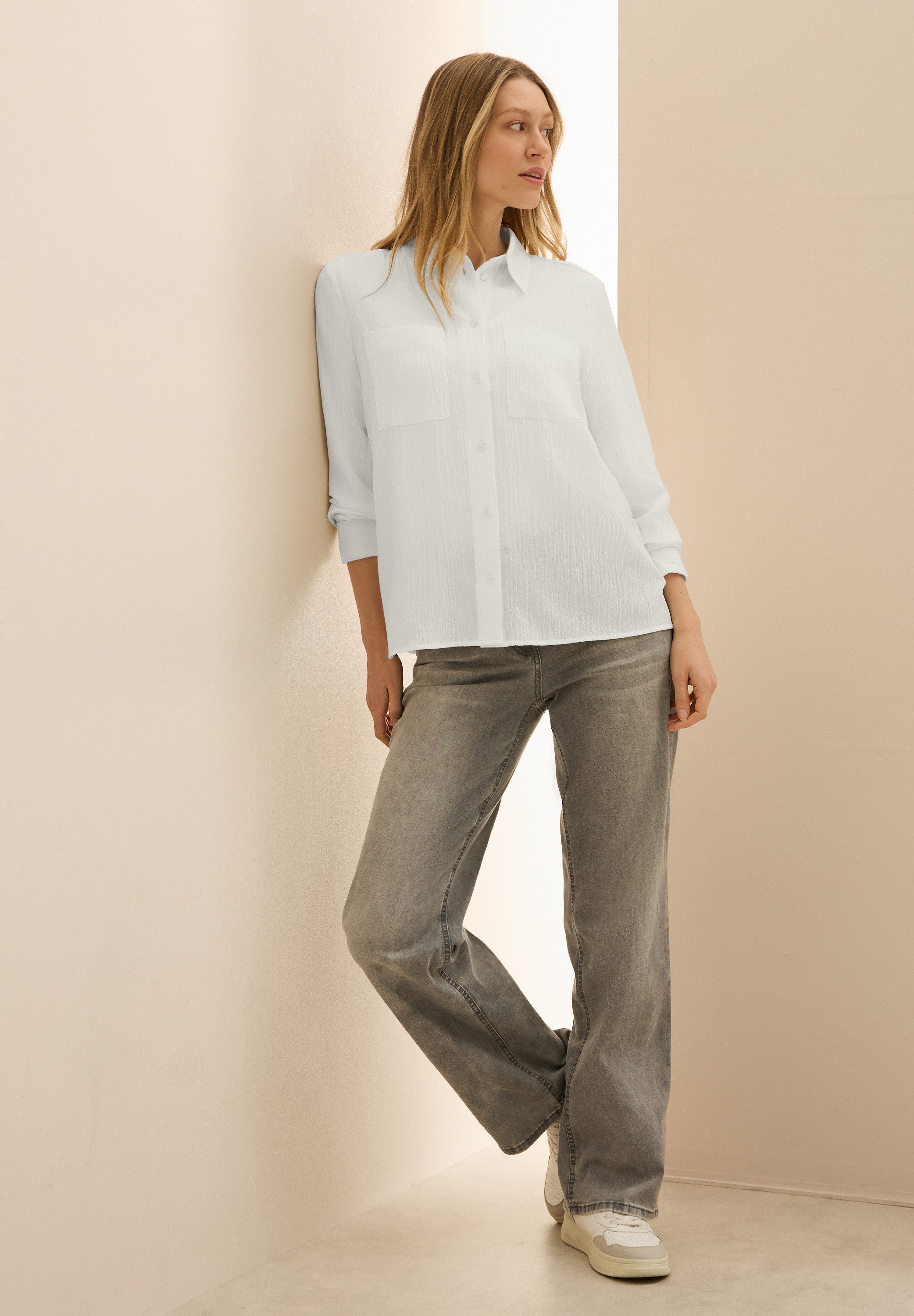 Cecil Overhemdblouse met structuur