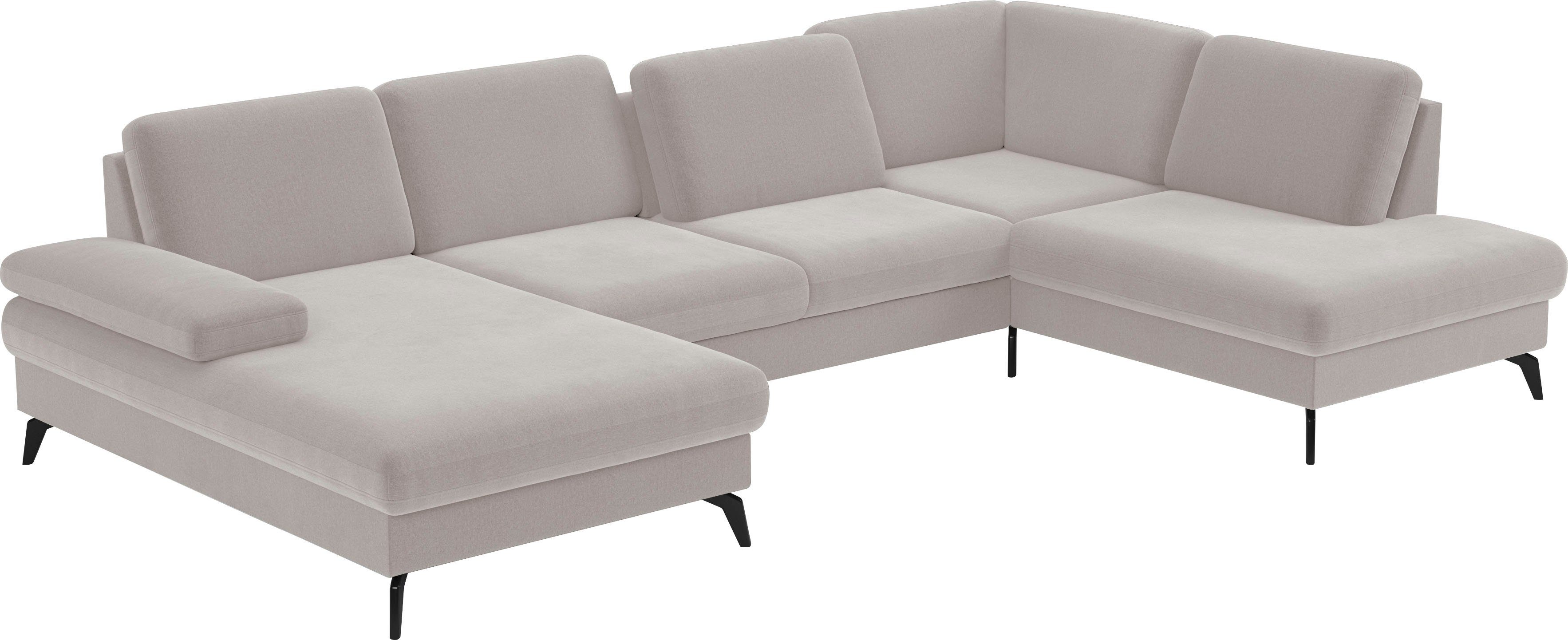 sit&more Zithoek Morris U-vorm, incl. zitdiepteverstelling keuze uit armleuningverstelling, bedfunctie & bedlade