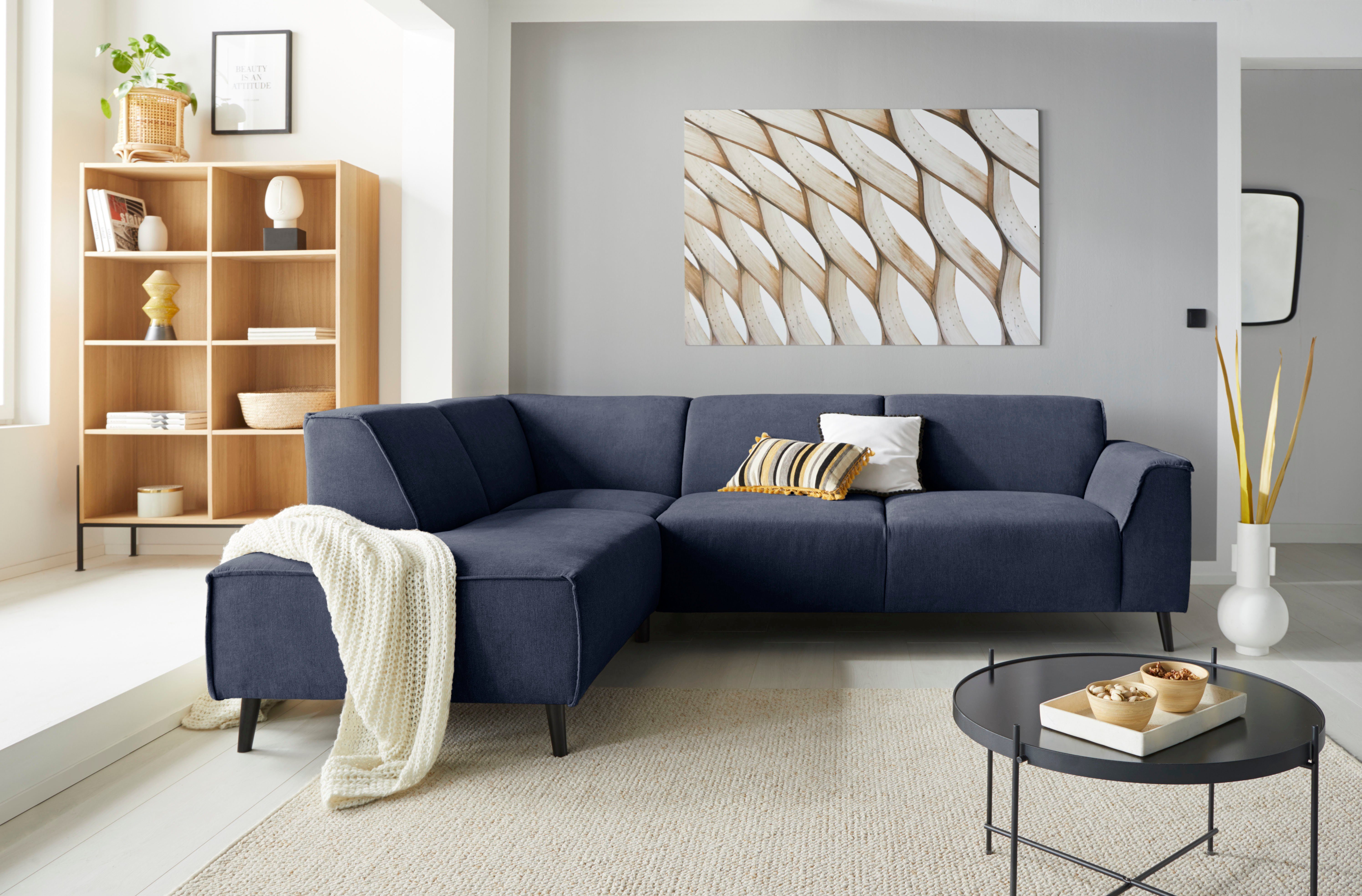 DOMO collection Hoekbank Amora, comfortabel en tijdloos, L-vorm