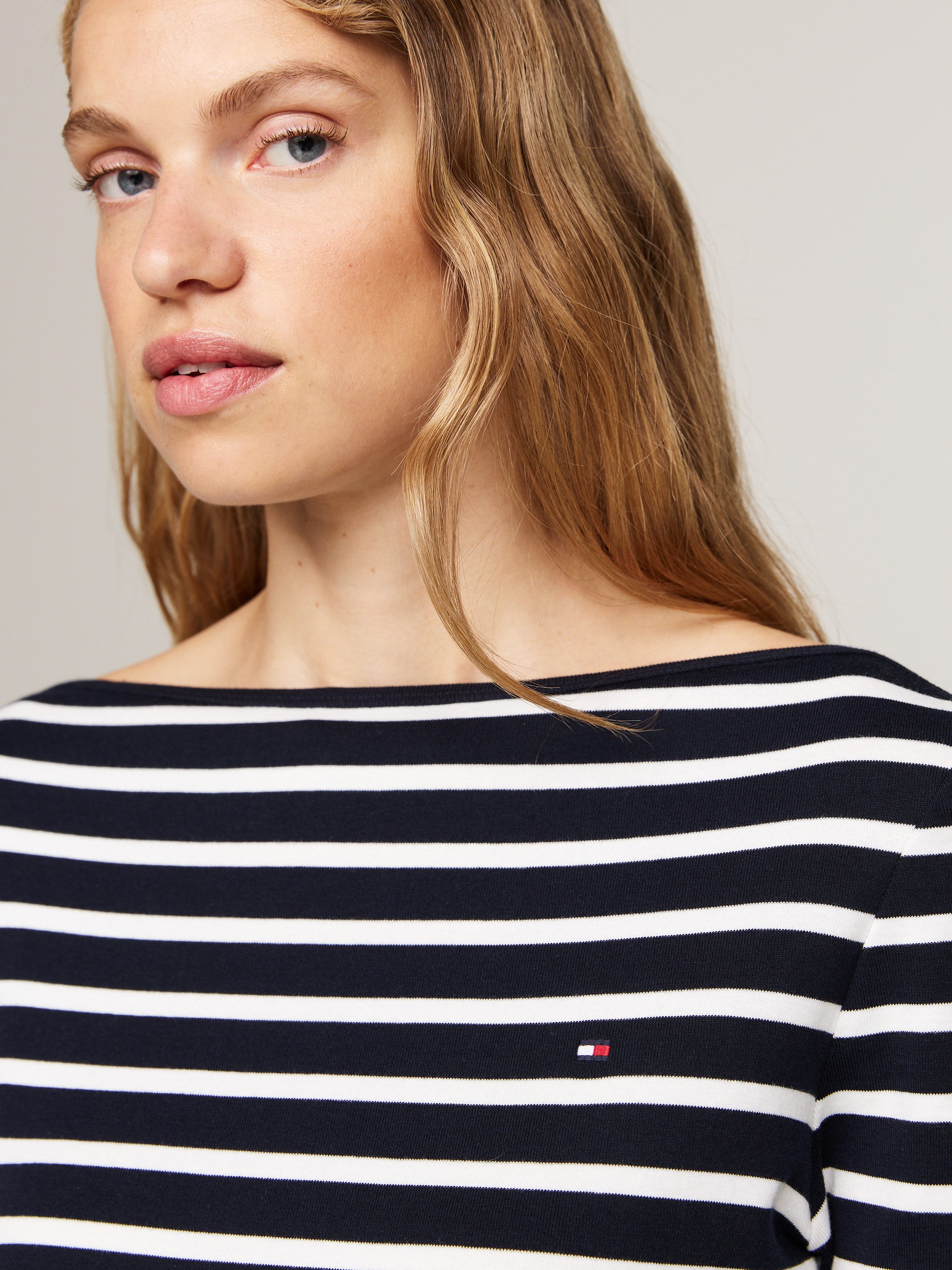 Tommy Hilfiger Shirt met 3 4 mouwen NEW CODY SLIM BOAT-NK 3 4SLV