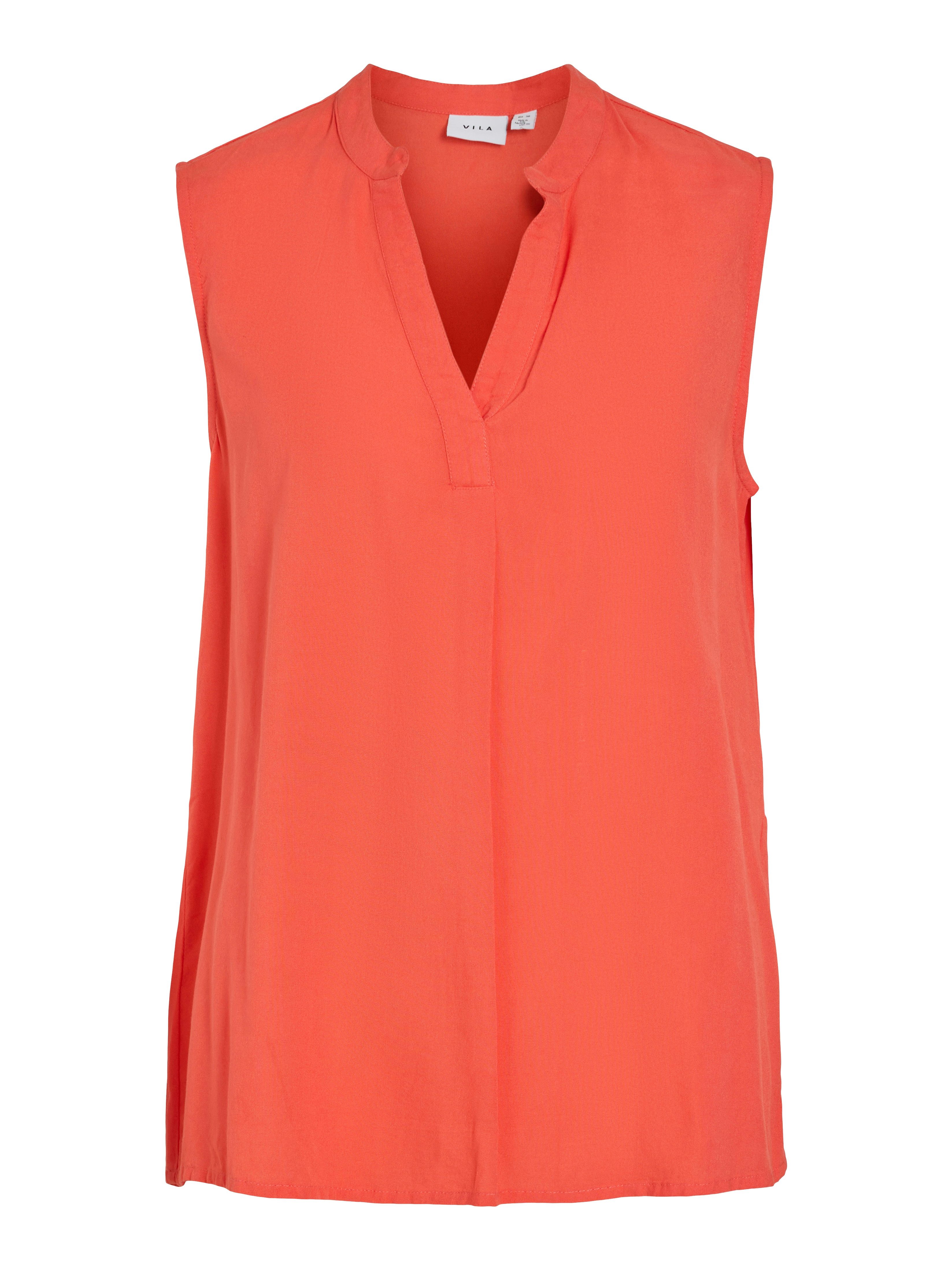 Vila Top VIROSA V-NECK S/L TOP - NOOS