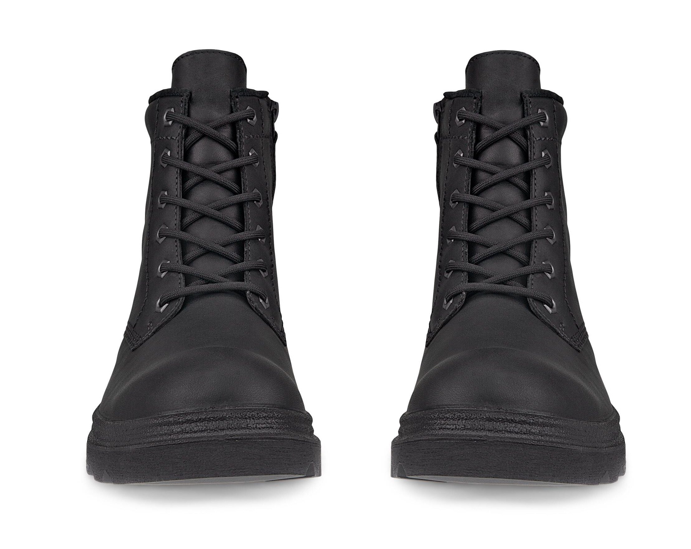 Ecco Hoge veterschoenen Grainer W ankle boot, winter boots, block heel, with lambswool lining