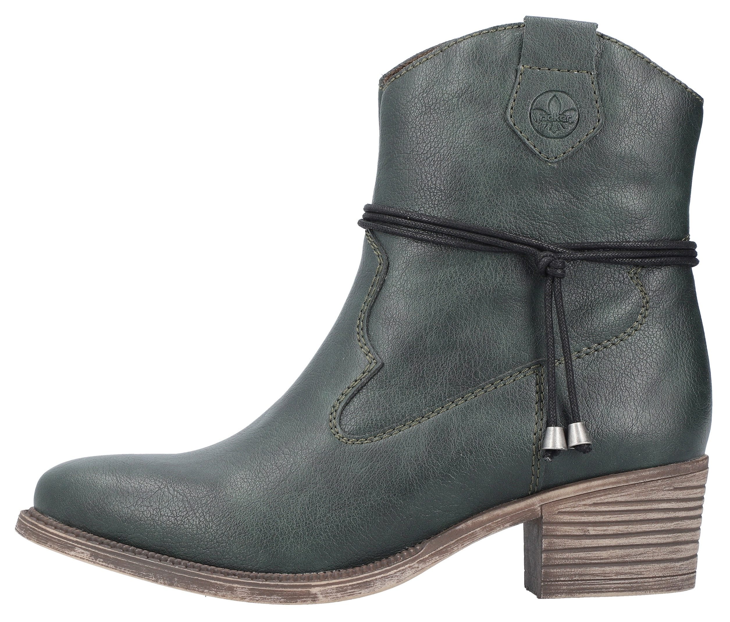 Rieker Cowboylaarsjes cowboylaarzen, enkellaars, hakken, in spitse vorm