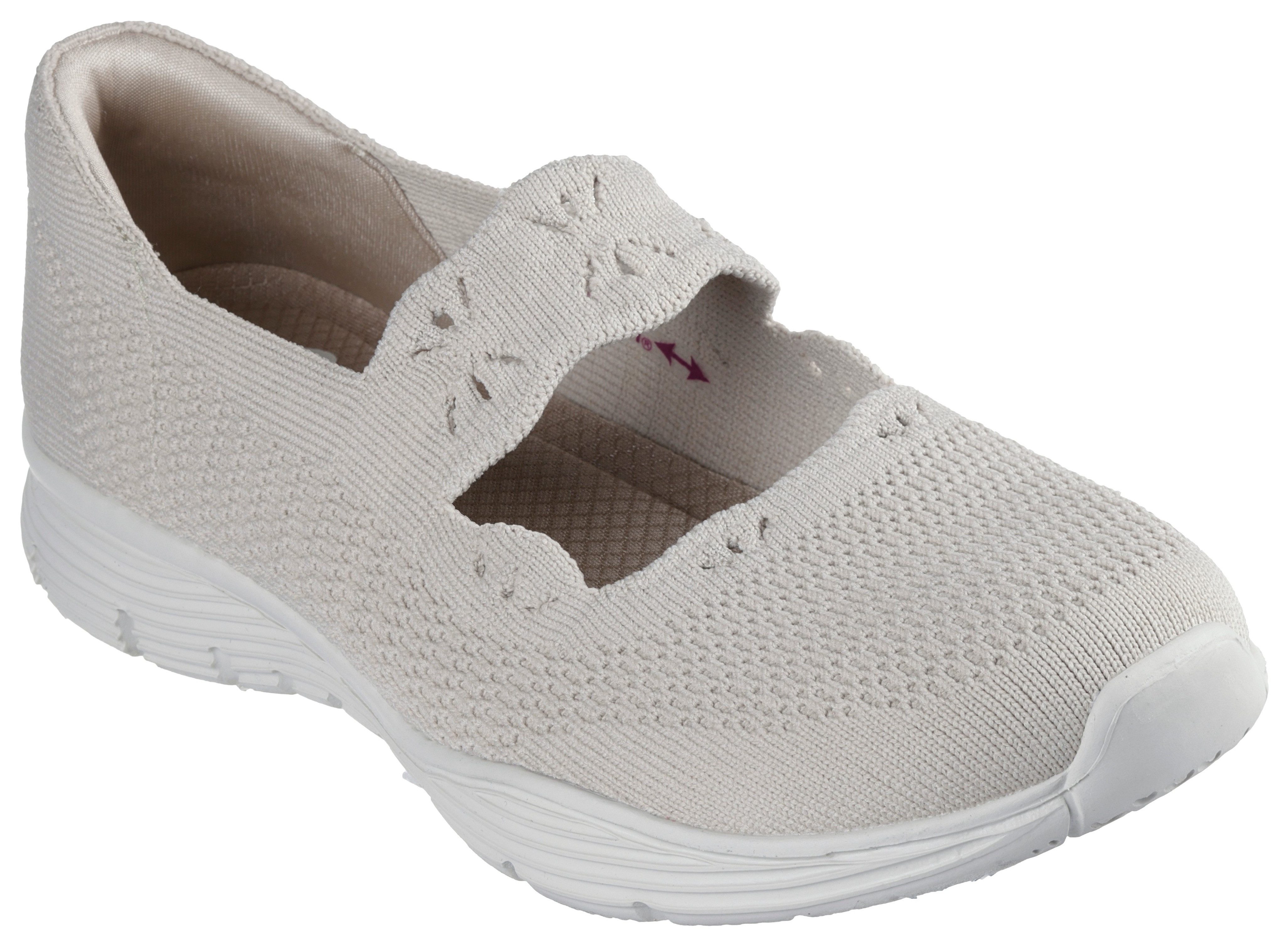 Skechers Slip-on sneakers SEAGER-CUTE N' COY , mary-jane, klittenbandschoen met memory foam