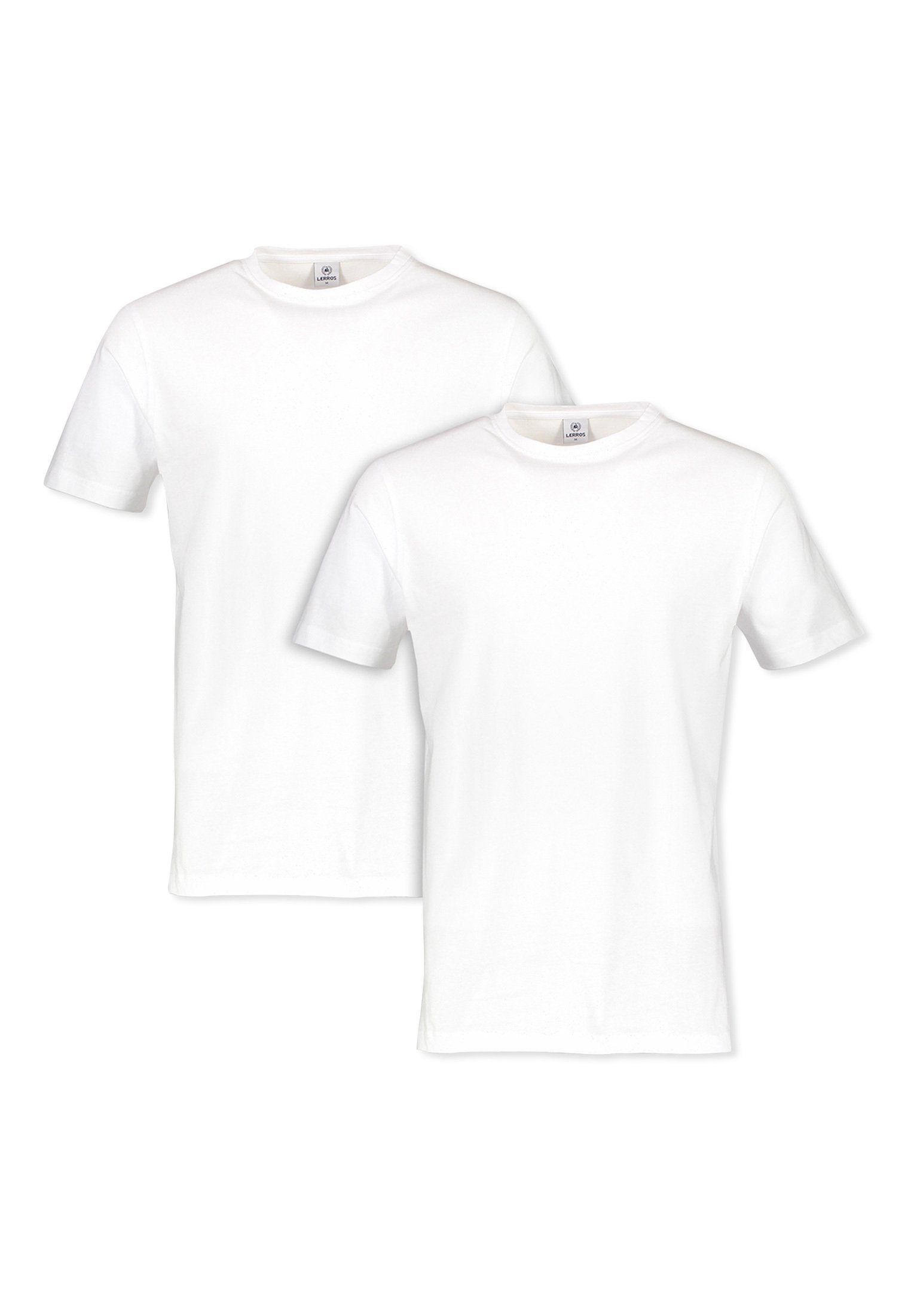 Lerros T-shirt LERROS ronde hals dubbelpack T-shirt in premium katoenkwaliteit