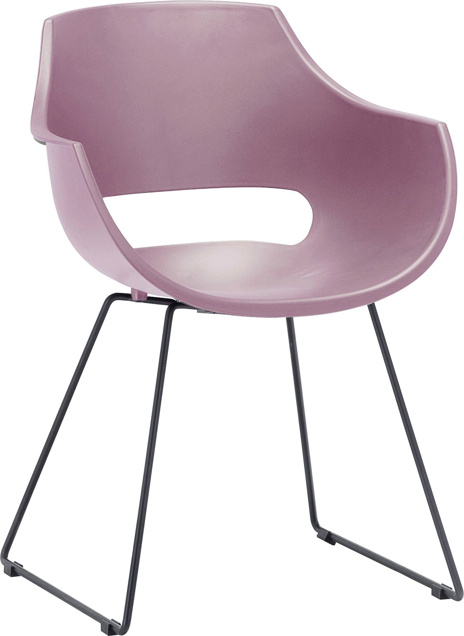 MCA furniture Kuipstoel Rockville 4-set, schaats, kunststof, belastbaarheid 120 kg, zithoogte ca. 46 cm (set, 4 stuks)