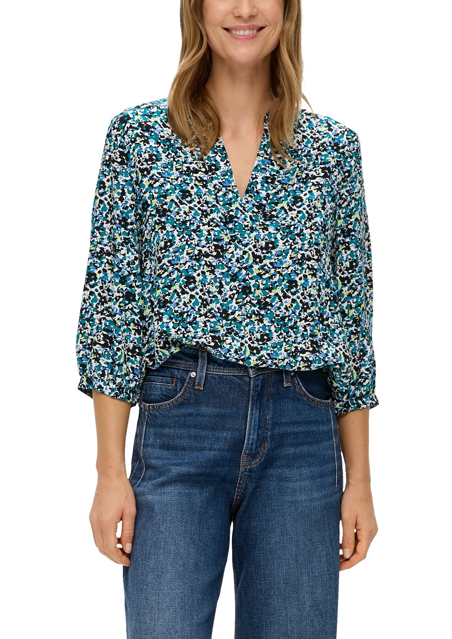 S.Oliver Gedessineerde blouse met print all-over