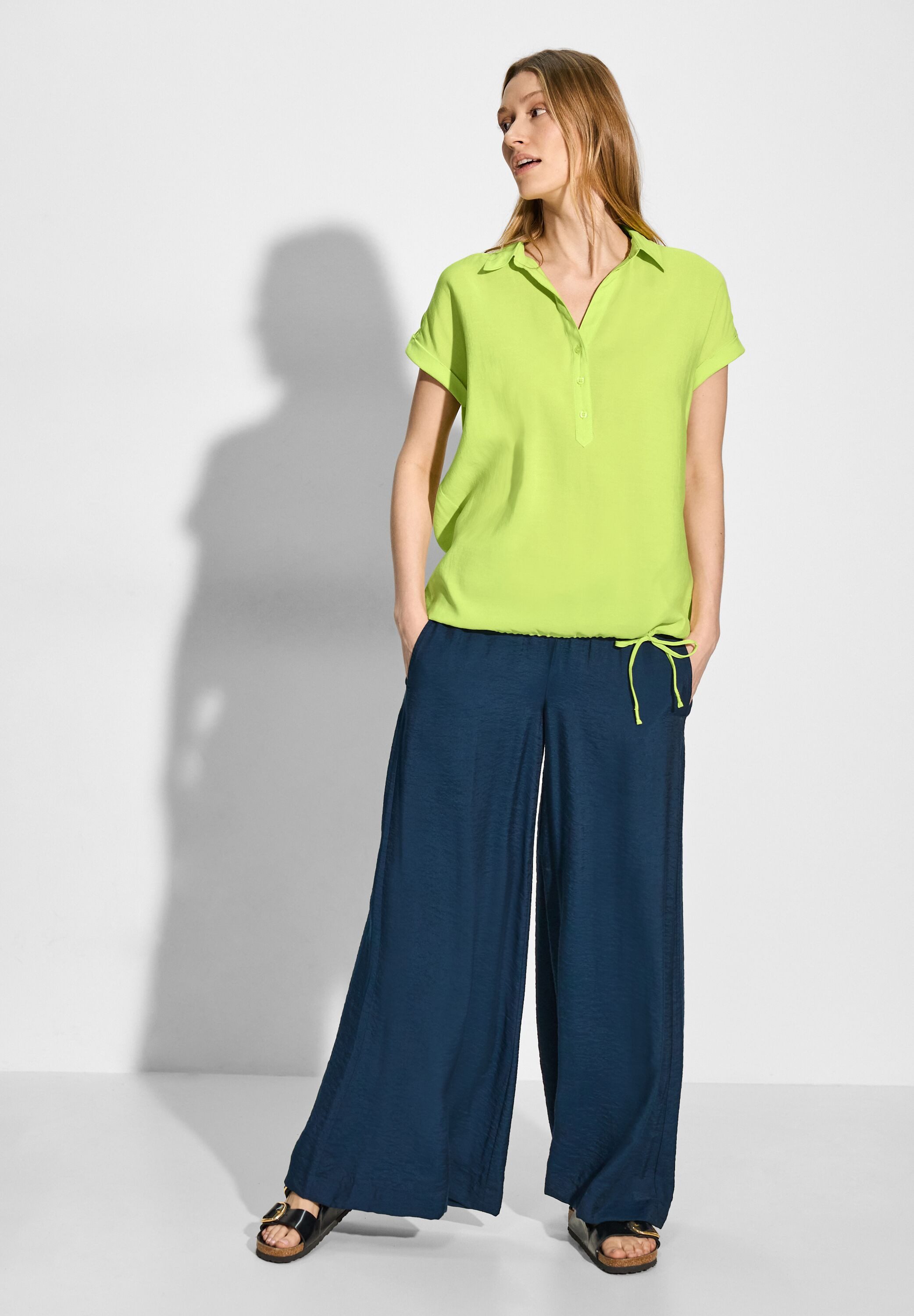 Cecil Blouse met korte mouwen met knoopsluiting