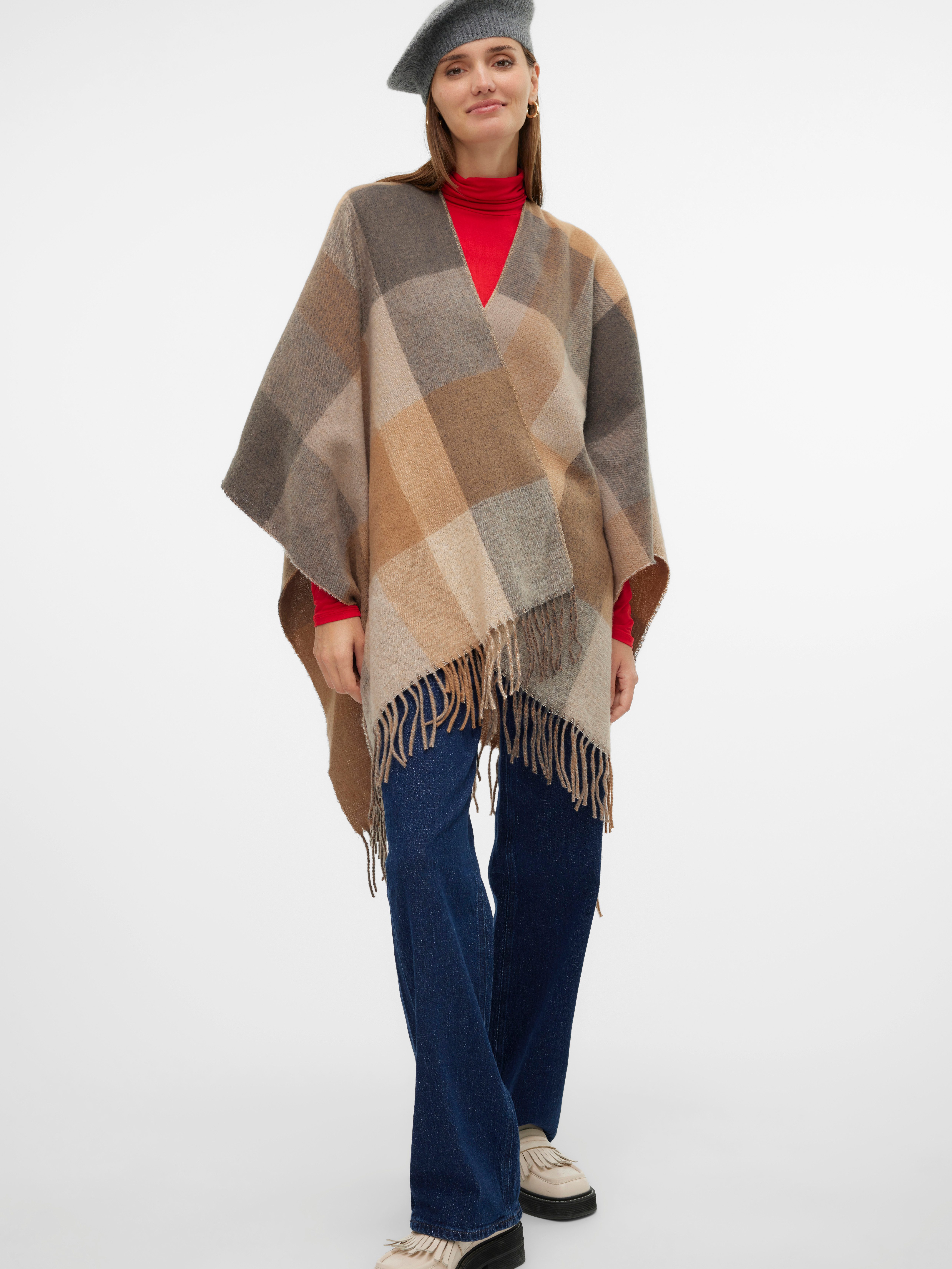 Vero Moda Gebreide poncho VMKIRA PONCHO GA
