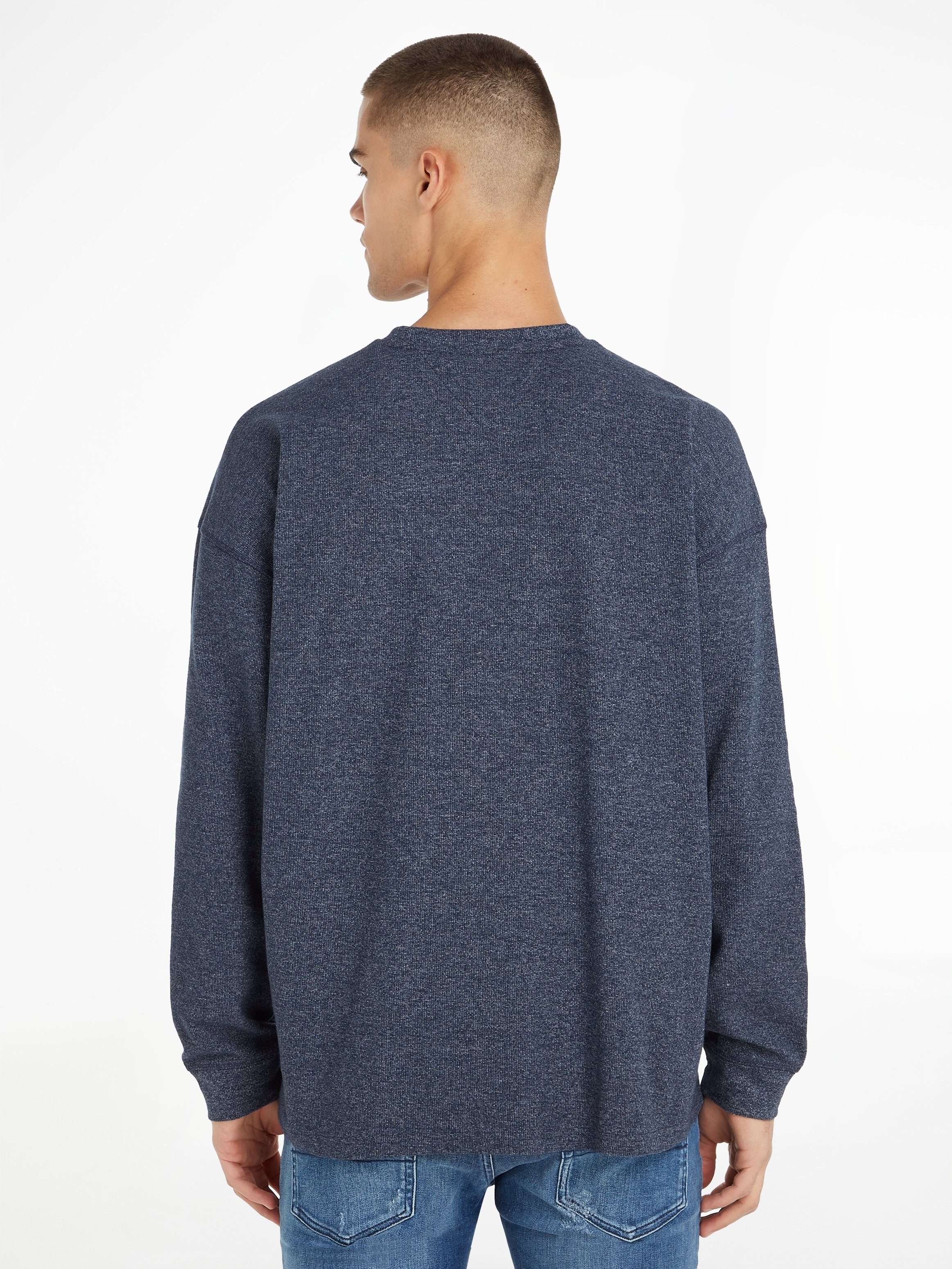 TOMMY JEANS Shirt met lange mouwen TJM RLX WAFFLE SNIT TEE