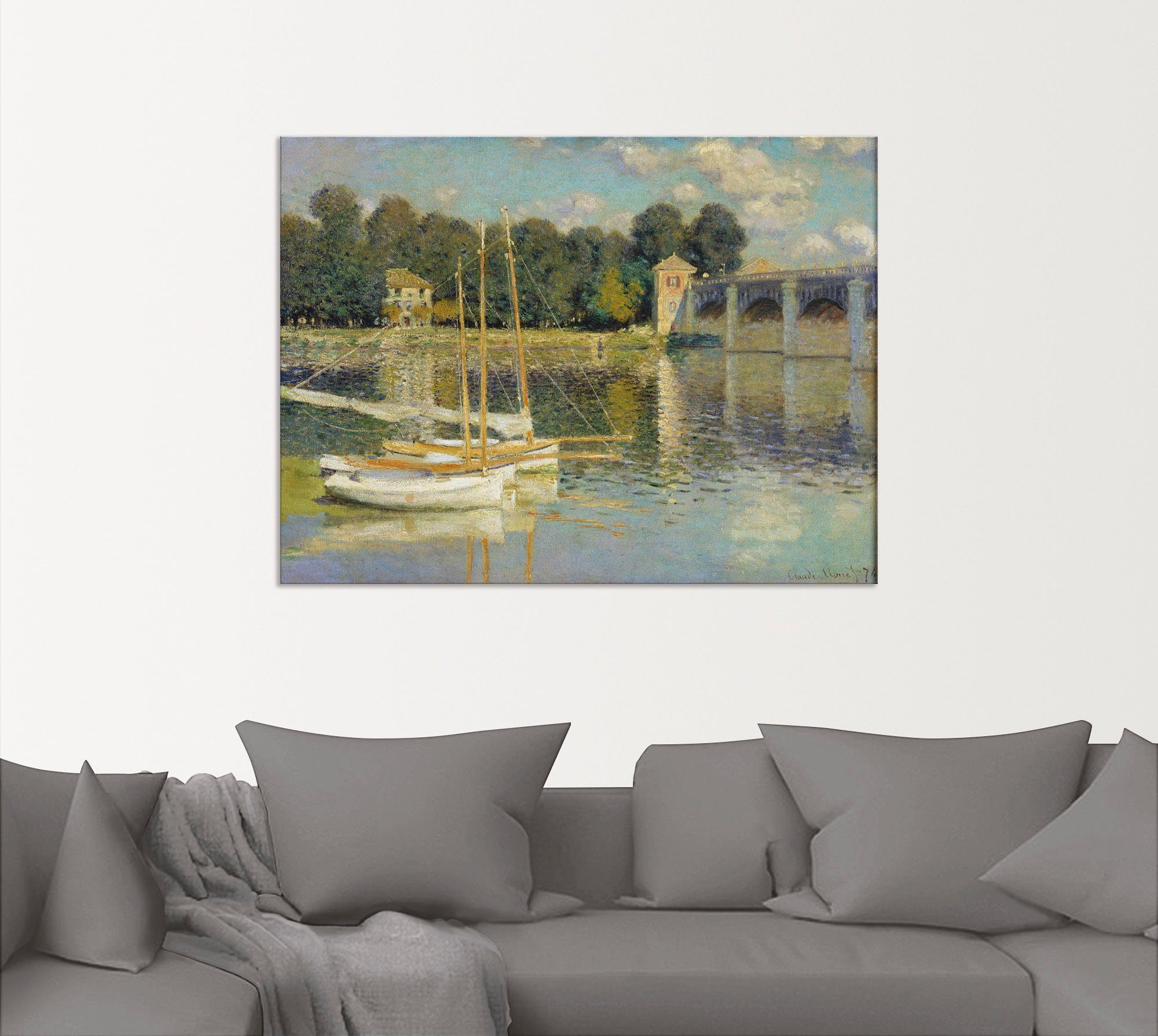 Artland Artprint op linnen De brug van Argenteuil. 1874