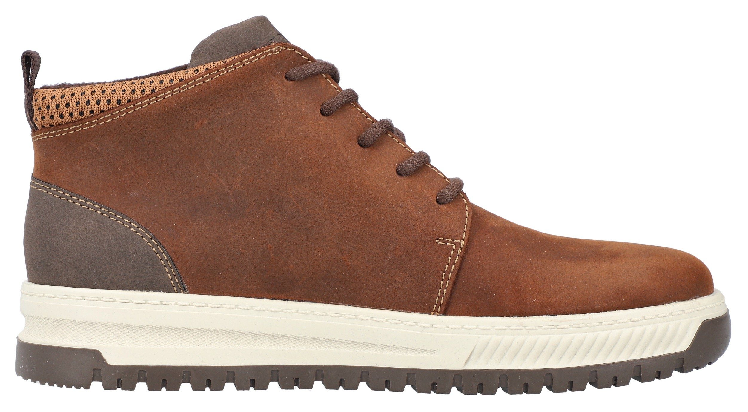 Rieker Hoge veterschoenen met zacht verdikte rand